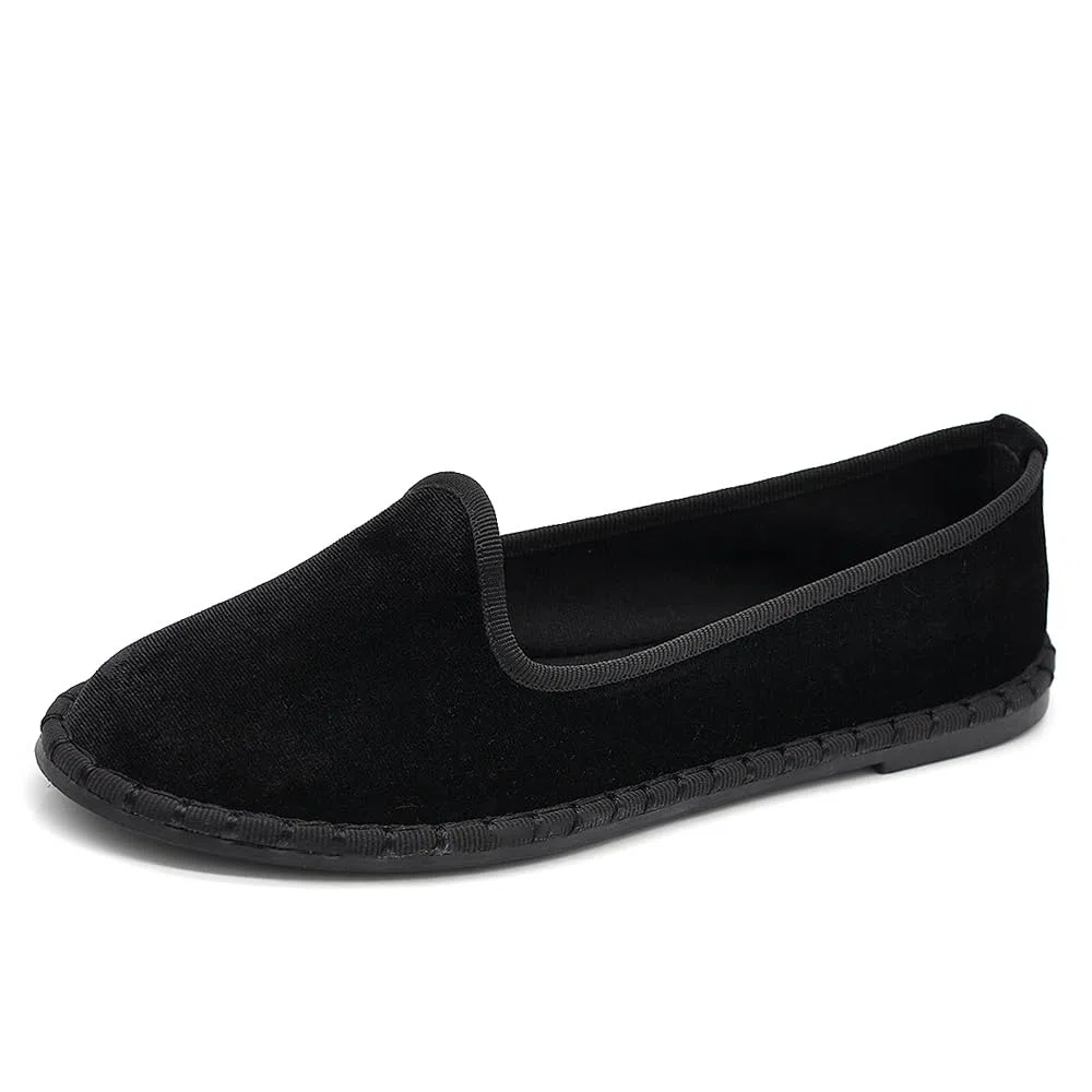 IF Fashion Ballerine Friulane Scarpe Veneziane da Donna in Velluto Sintetico 608