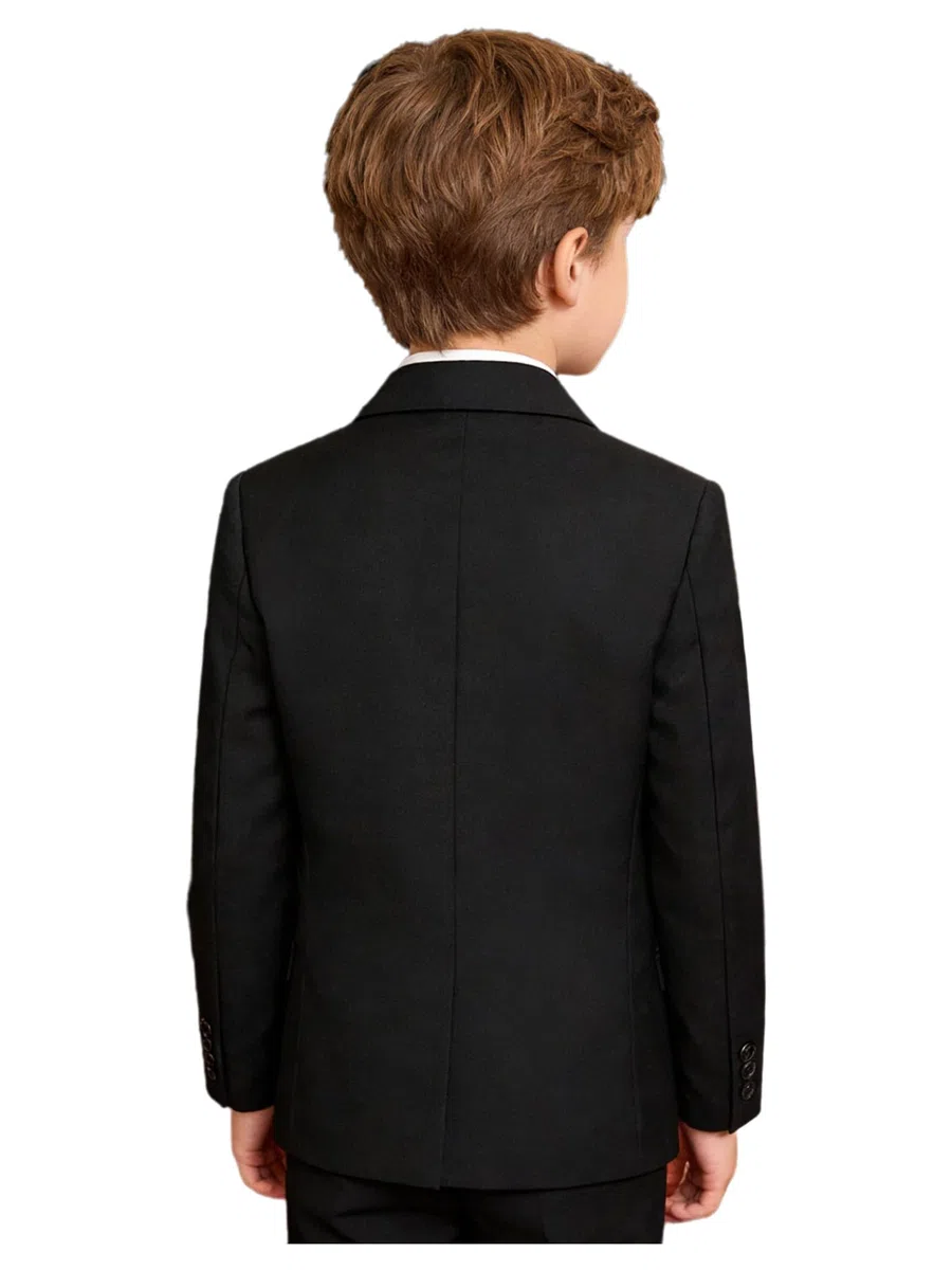 Mufeng Blazer da Bambino Slim Fit con Bottone Jacket Giacca Elegante Formale Giacca da Cerimonia Tuxedo Abito da Sposa Smoking Classico Gentleman Cappotti