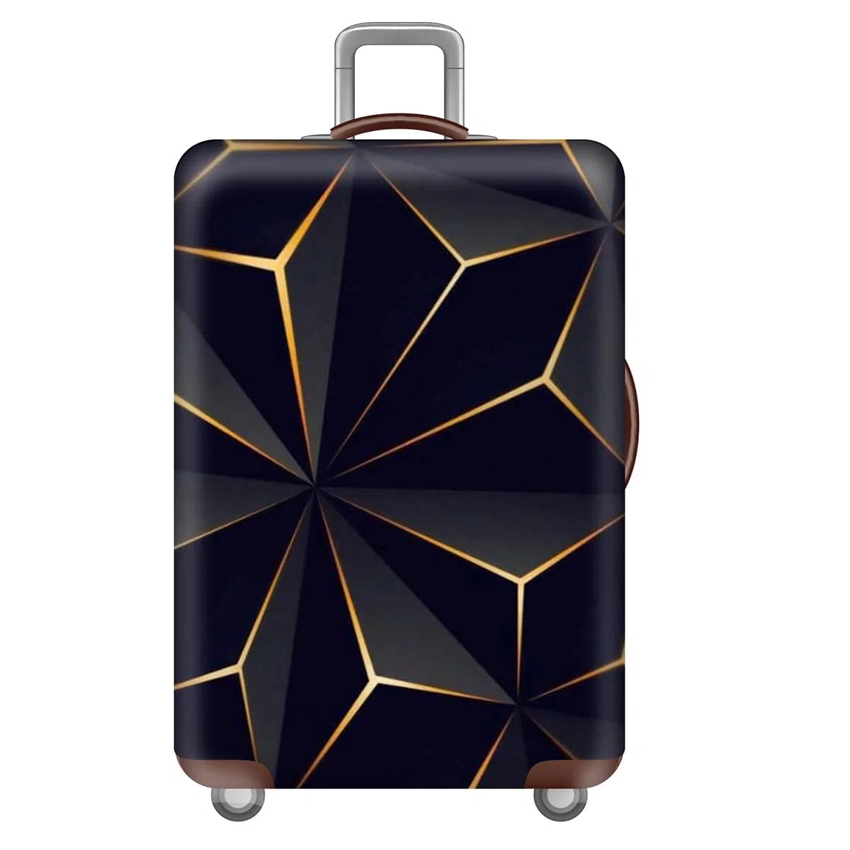FANSU Copri Valigia per 29-32 Pollici, Elastica Copri Trolley 3D Luggage Cover Chiusura con Cerniera, Trolley Protector Cover Grande Valigia Antipolvere Lavabile Copertura