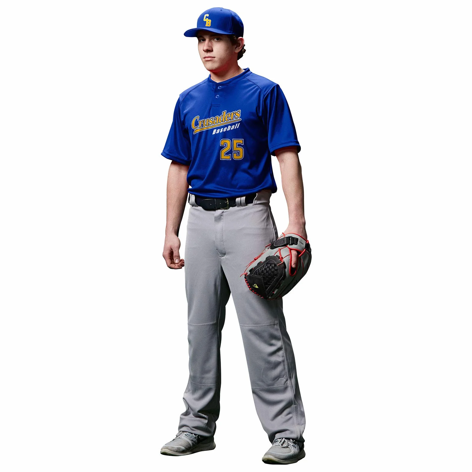 Champro - MVP Open Bottom Relaxed Fit Baseball Pants, MVP - Pantaloni da Baseball con Fondo Aperto Uomo