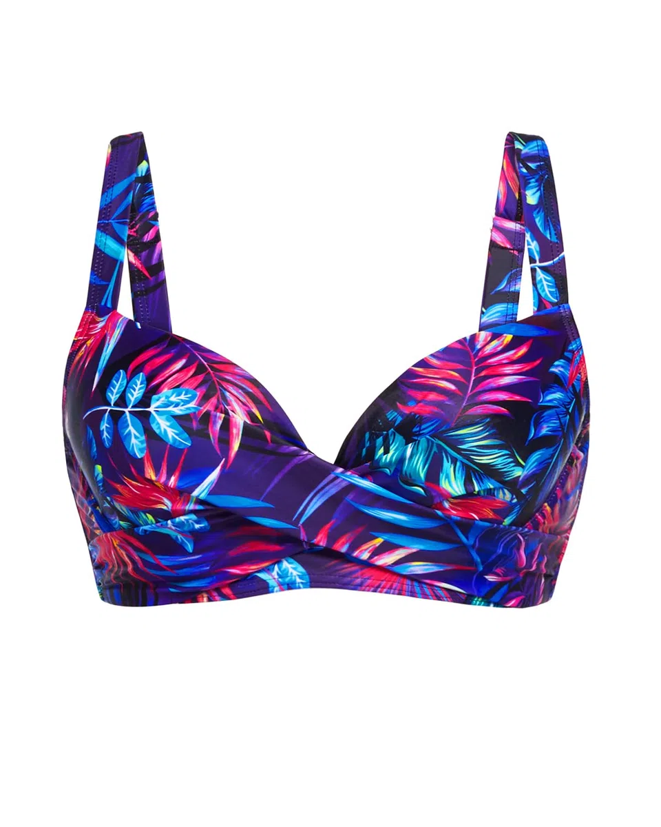 Top bikini da donna con ferretto, push up, reggiseno imbottito, top da bagno 2025