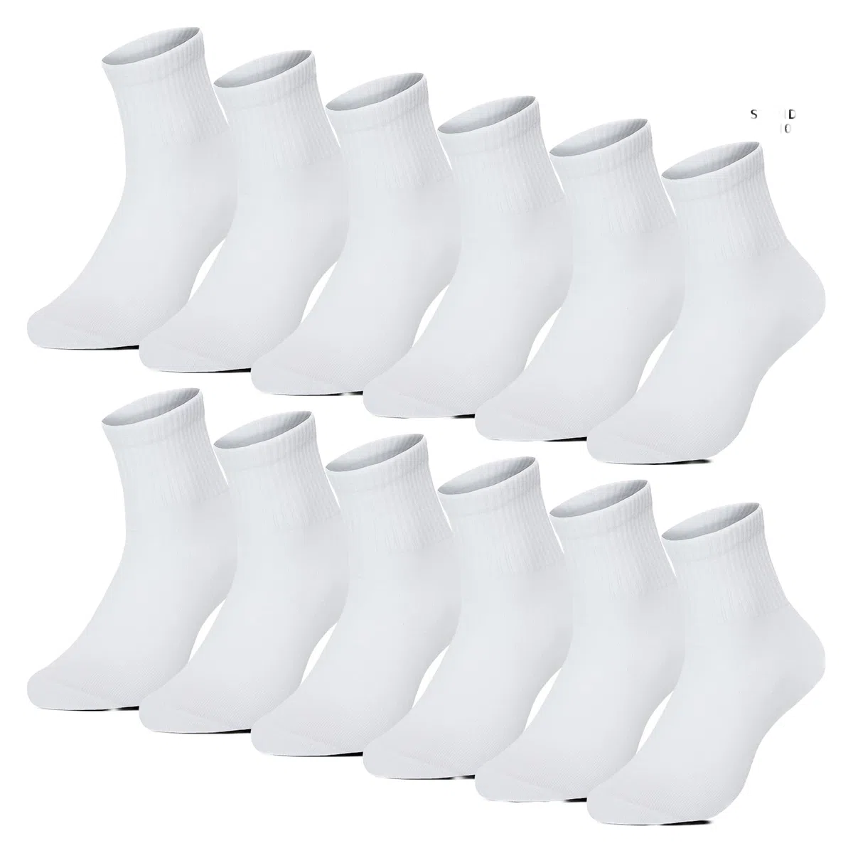 BestSale247 12 paia di calzini sportivi unisex sportivi calzini corti cotone traspirante