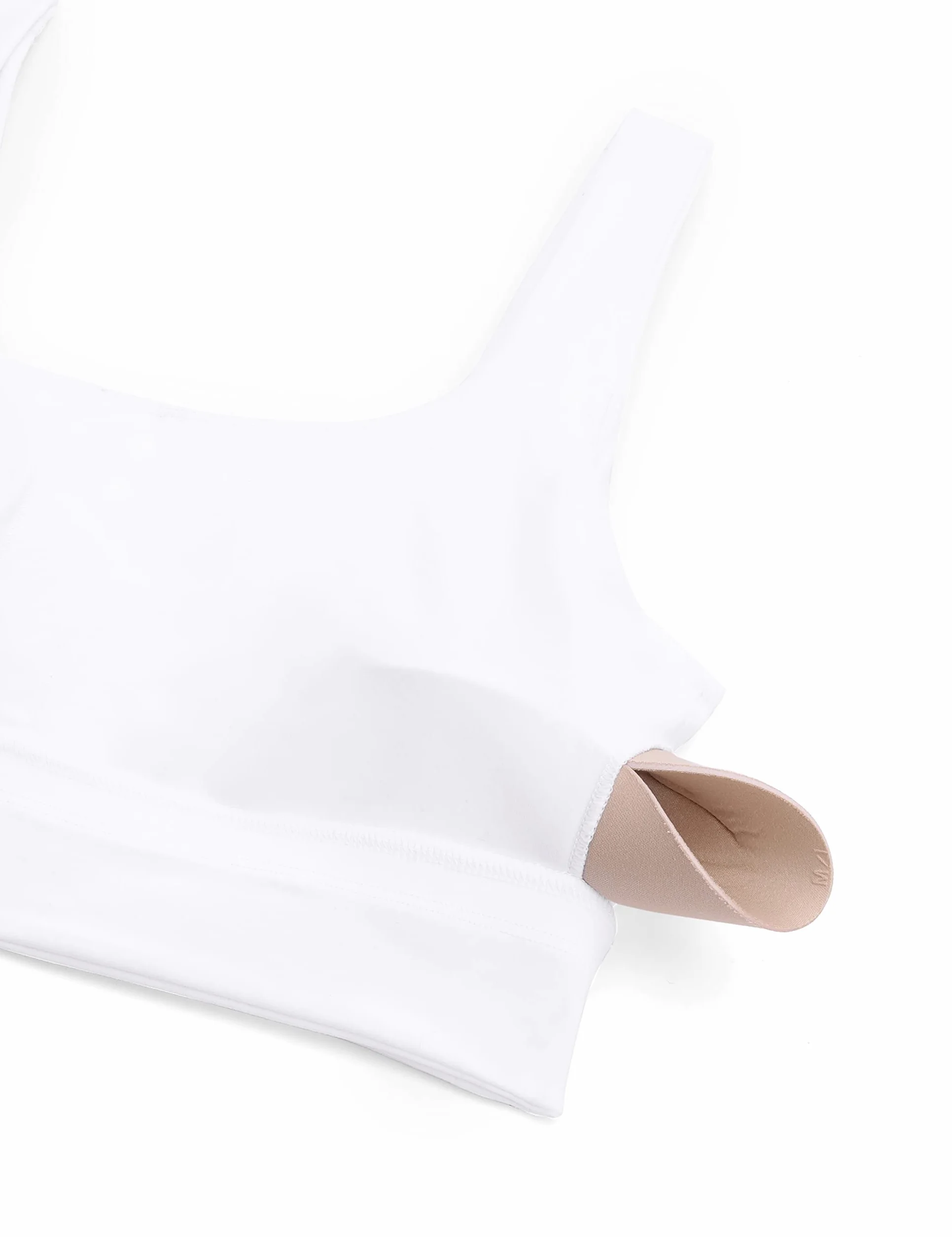 CRZ YOGA Donna Butterluxe Reggiseno Sportivo con Schiena a U - Basso Impatto Yoga Fitness Imbottito Top