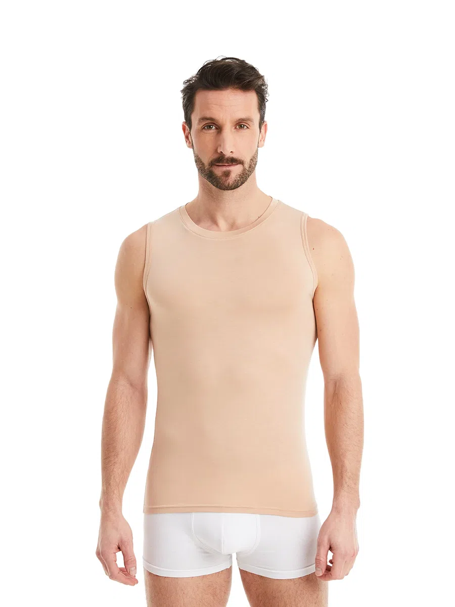 FINN Maglietta Intima Business Uomo Senza Maniche con Collo Rotondo - Maglia Sottogiacca in Originale Tessuto Lenzing® Modal - La Canotta Perfetta sotto Camicia e Abito