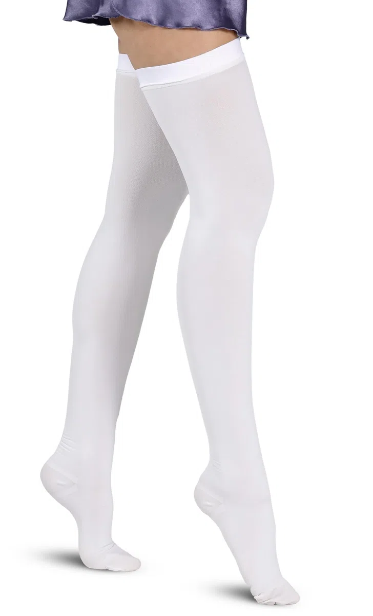 Easy8 Calze Antitrombo, Autoreggenti a Compressione Graduata 18-20 mmHg, con Foro d'Ispezione, Antiembolo, Antitrombosi, Elastiche, Post Operatorie, Uomo, Donna, Unisex