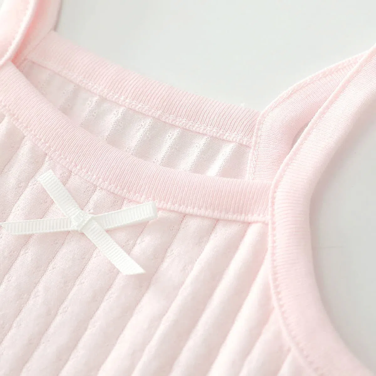 Canotta da Bambina in Cotone con Finiture e Fiocco per 1-12 Anni Cotone Canottiera da Bambina Ragazza Canotta Intima Stampata Canottiere Elastiche Confezione da 4