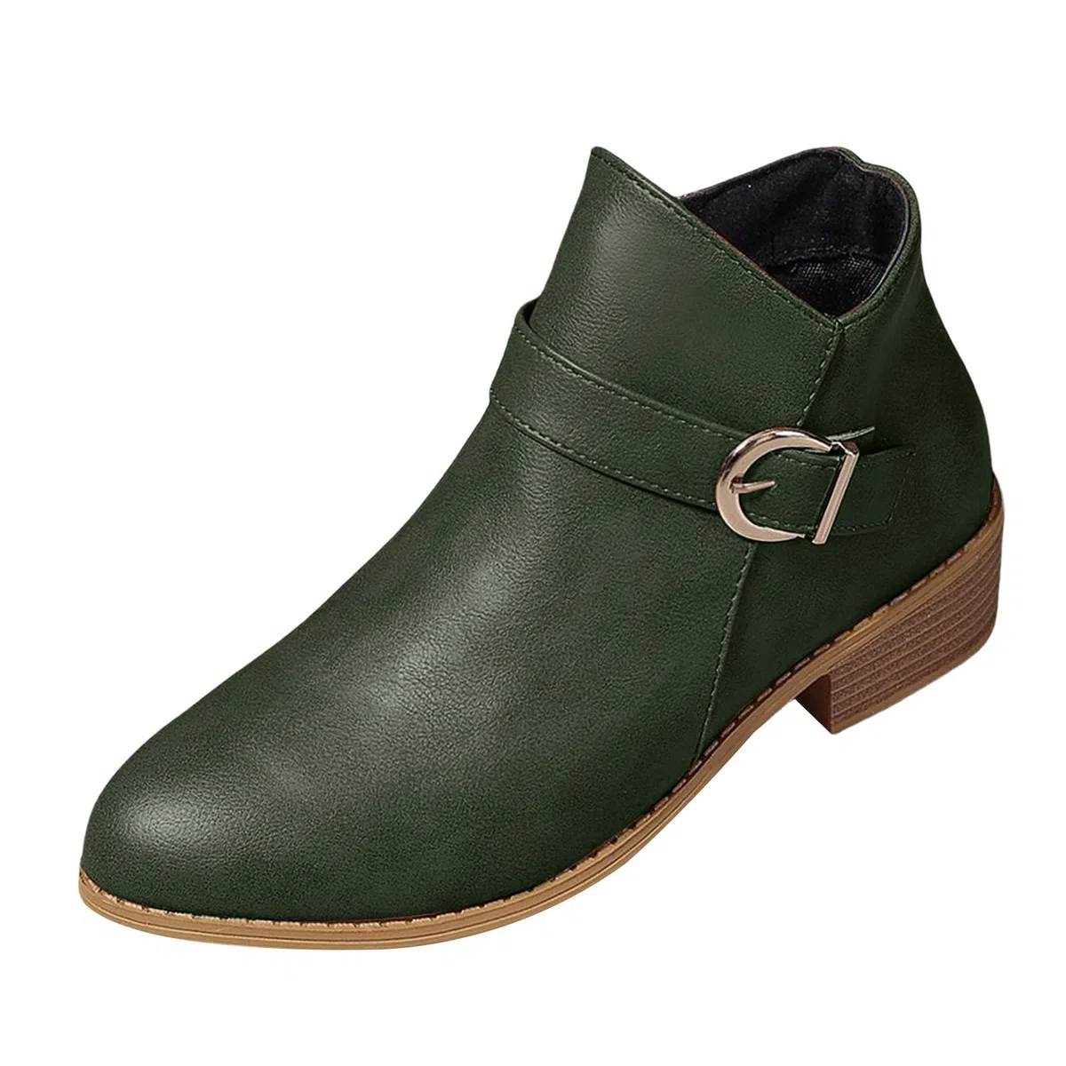 Stivali da donna con tacco – Scarpe a spillo da donna eleganti con chiusura lampo, in pelle, classiche, formali, leggere, stile retrò, stile western
