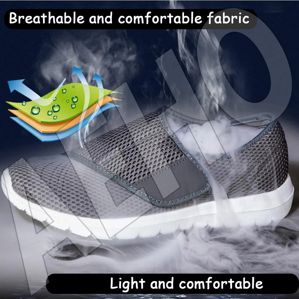 AEHO Scarpe Senza Lacci Donna Confortevole Sneakers Casual all'Aperto Sneakers da Ginnastica Comode Memory Foam Estive Fitness Slip On Scarpa,Nero,37/235mm
