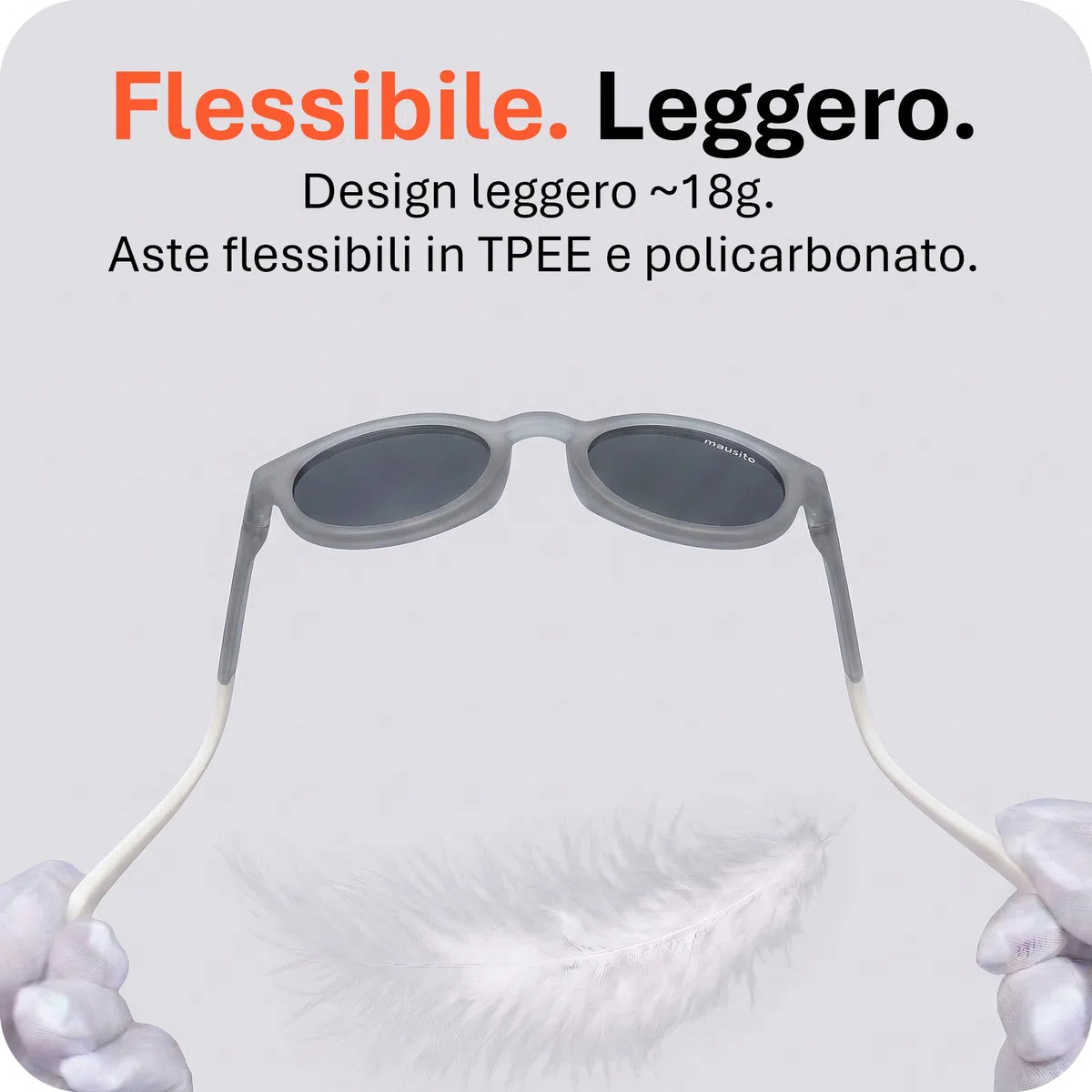 Mausito Occhiali da Sole Bambini (3-6 & 6-9 Anni) UV400 & Lenti di Categoria 3 | Aste Flessibili e liviane in TPEE & Policarbonato | Design Europeo