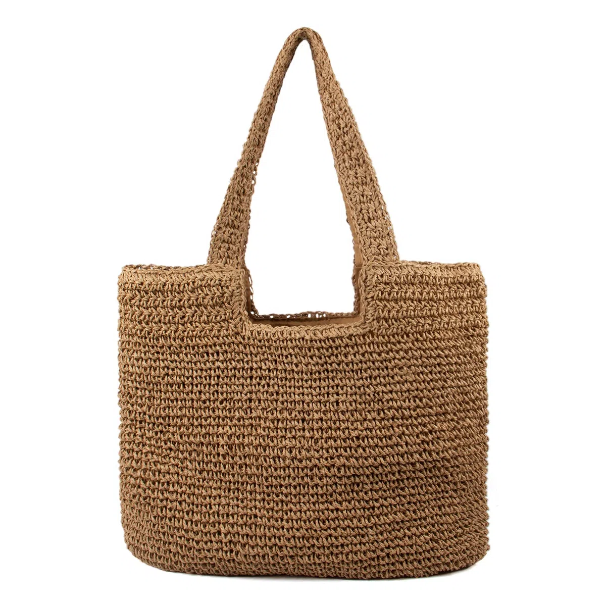 EVEOUT Borsa Tote in paglia intrecciato Donna Grande bohémien Borse a spalla in rafia per spiaggia vacanza l'Estate
