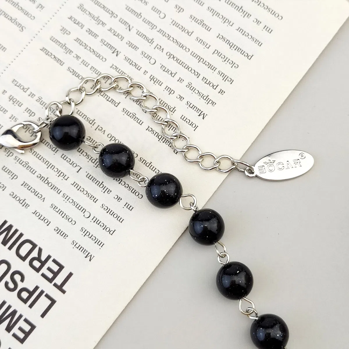 Bocar 5 fiore intrecciato cristallo Statement Chunky collana Bib collare gioielli di perle per le donne (NK-10127)
