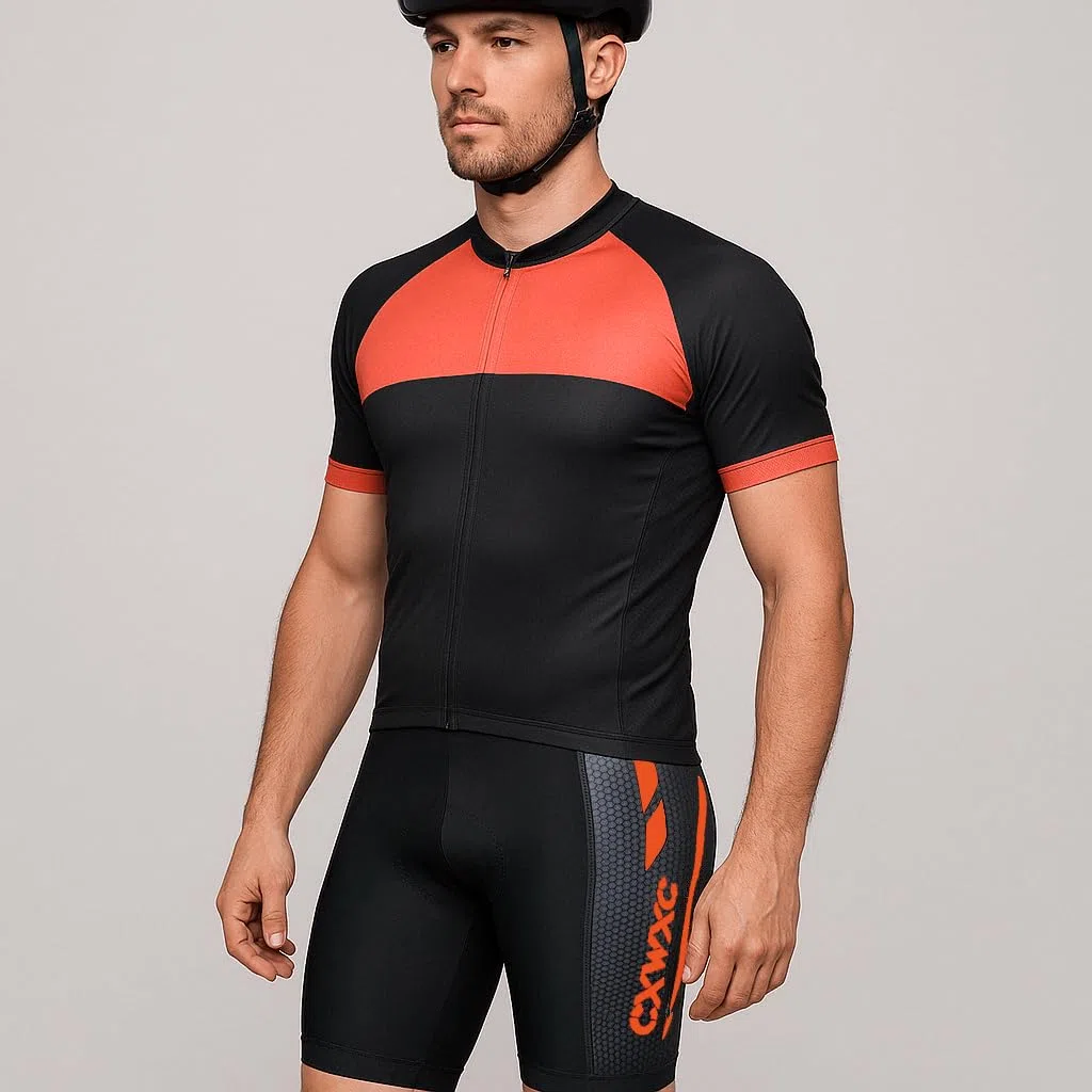 CXWXC Pantaloni da Ciclismo da Uomo con Imbottitura Spessa in Silicone, Pantaloni da Ciclismo da Uomo, Traspiranti, ad Asciugatura Rapida
