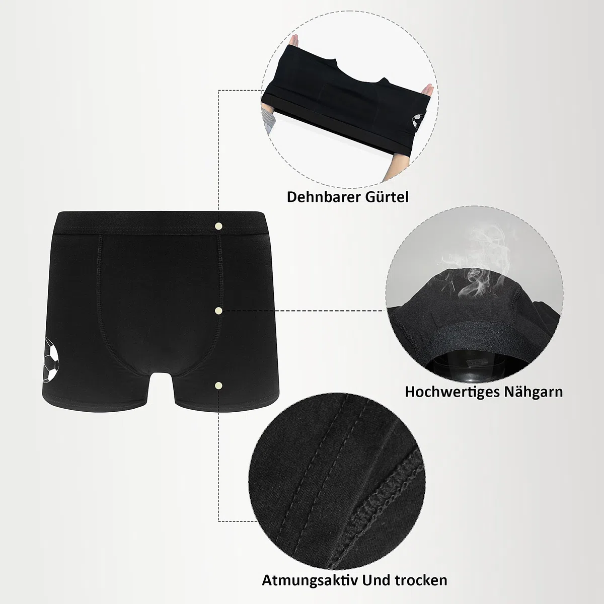 Boxer Bambino con Elastico in Vita, Boxer per Ragazzi (Confezione da 12) - Boxer da Bambino in Cotone Intimo Boxer in Cotone per Ragazzi 3-14 Anni Multicolore
