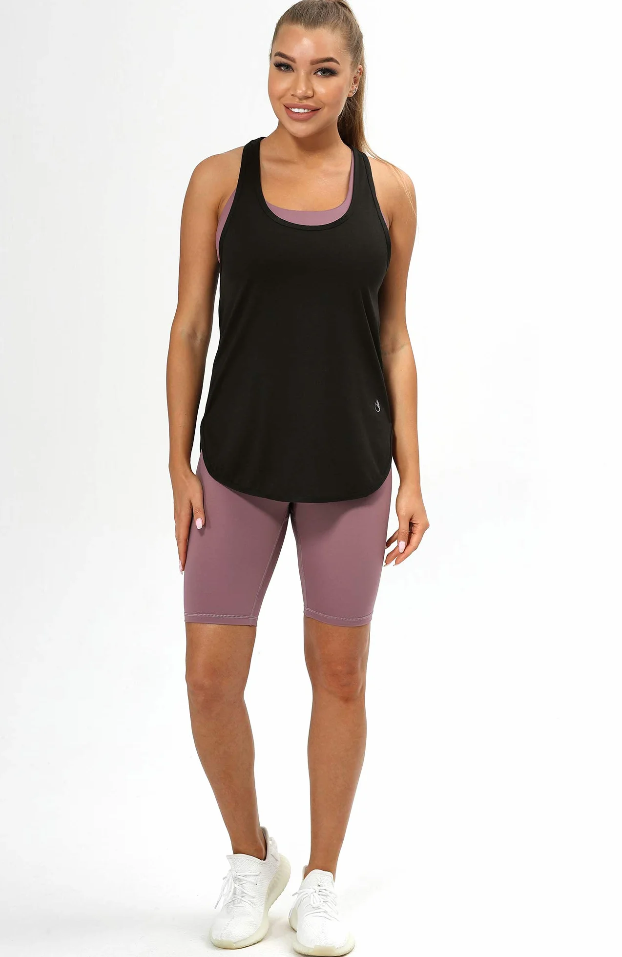 icyzone Canotta Donna Sportiva,Morbido e Leggero Senza Maniche Maglia per Palestra,Fitness,Yoga,Sport(Pacco da 2)