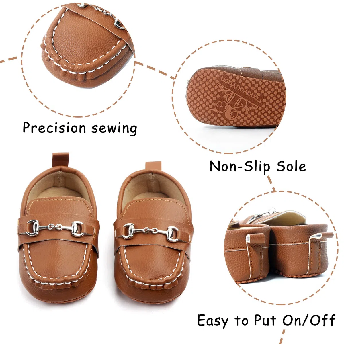 Maeau Primo Scarpe da Passeggiata per Bambino Bambino Mocassini Classici Neonato Casual Prewalker