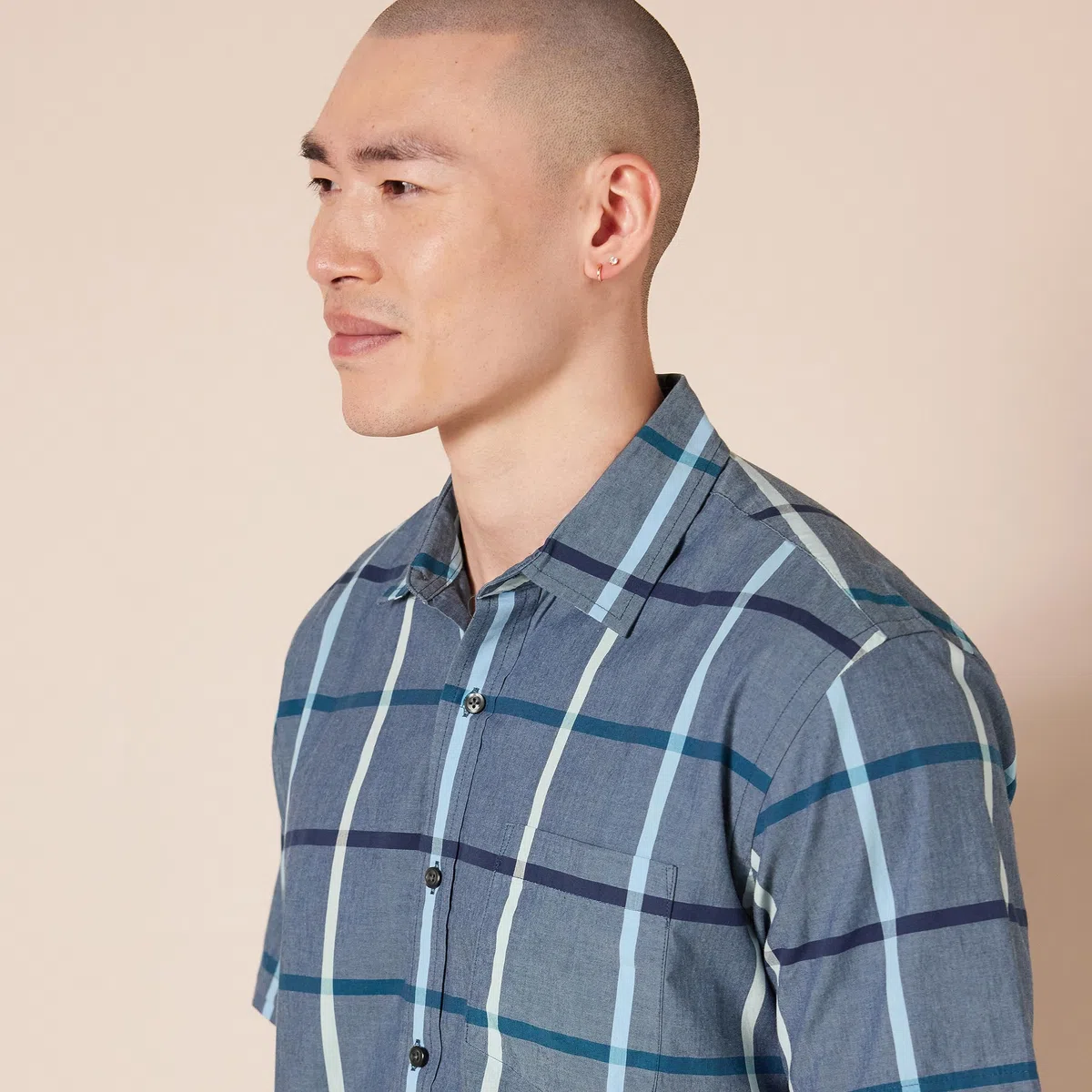 Amazon Essentials Uomo Camicia in Popeline a Maniche Corte Regular Fit