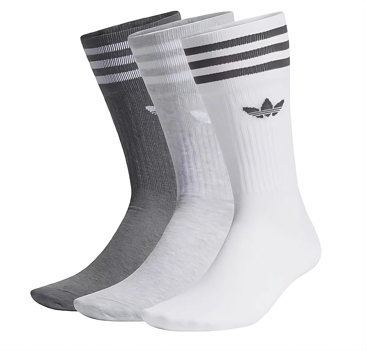 Adidas Solid Crew Calzini, Unisex