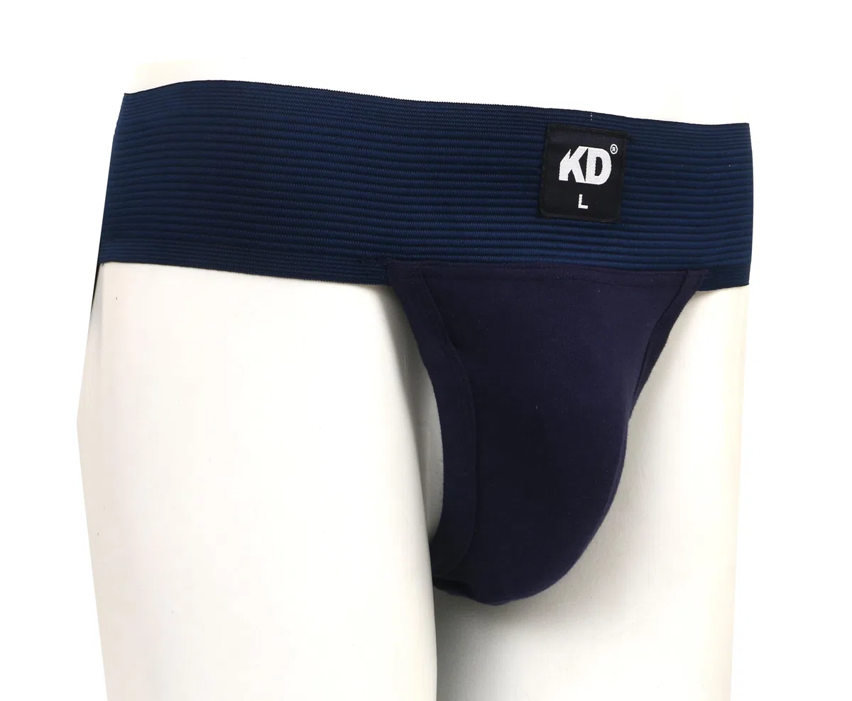 KD Willmax Regent Gym Jockstrap - Sospensorio da uomo, in cotone, con cintura morbida, copertura posteriore completa, vestibilità sportiva