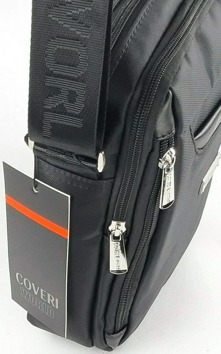 Coveri World Borsello Uomo a tracolla art CW 1171 Nero Dimensioni in cm: altezza 24 - larghezza 22 - spessore 5