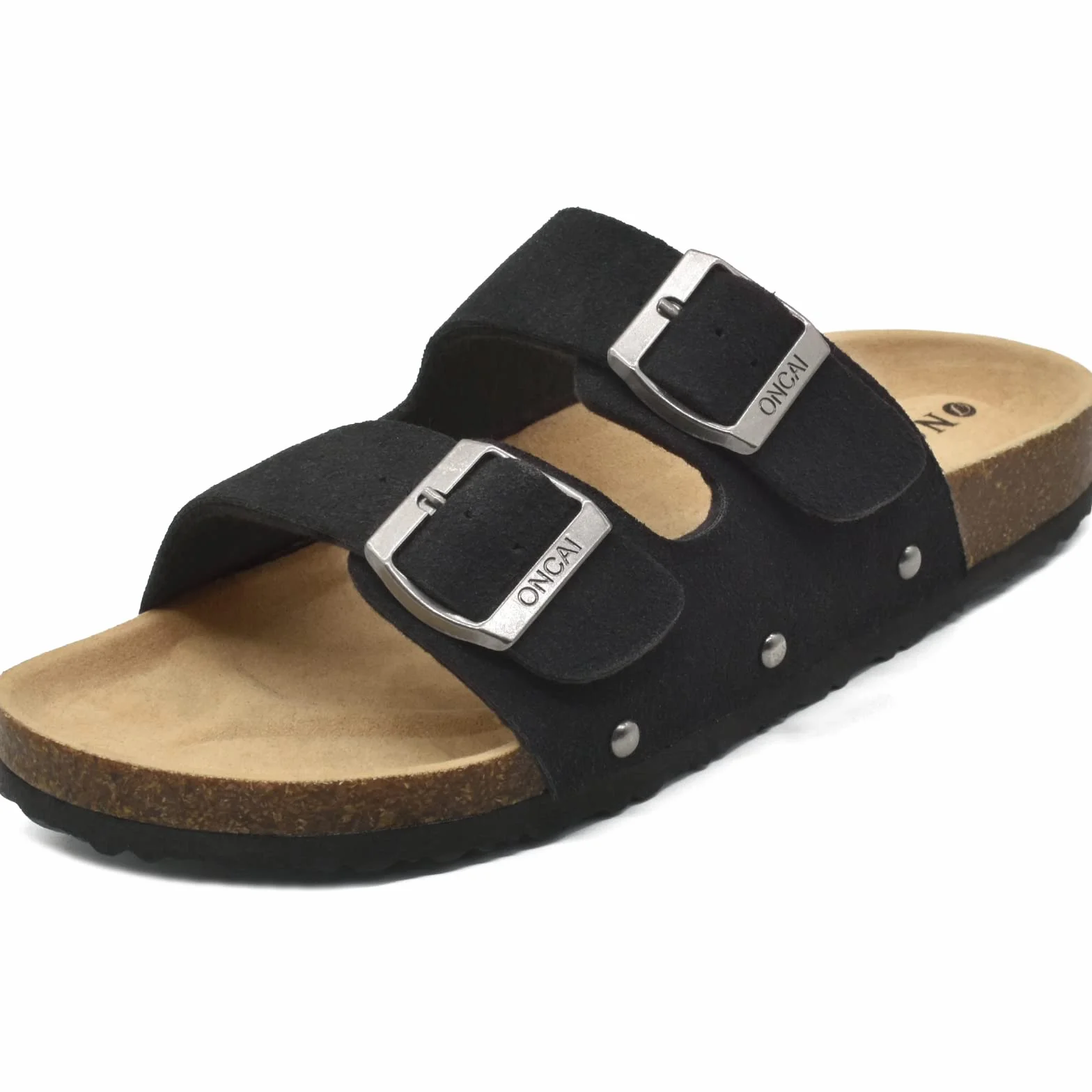 ONCAI Ciabatte Donna Estive Sandali Sughero Plantare Dobbia Fibbia Moda Sandali Antiscivolo Gomma Suole Pantofole