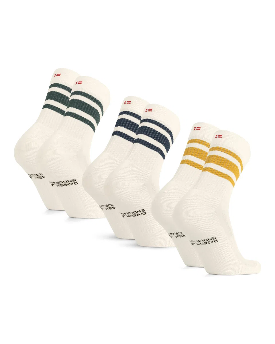 DANISH ENDURANCE Calze Tennis Unisex, Calzini Cotone Uomo e Donna, Sportivi e Traspiranti, 3 o 6 Paia