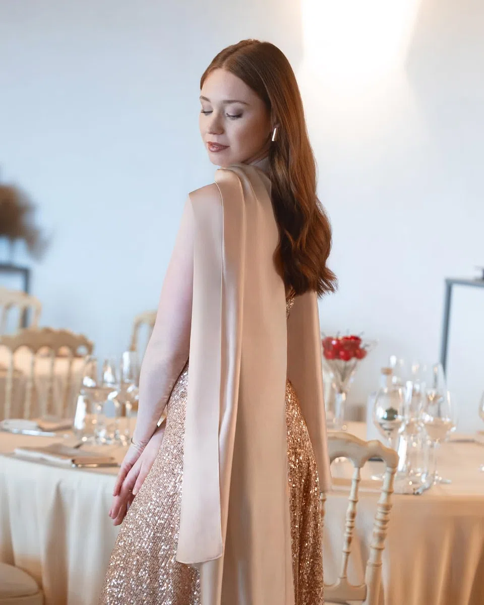 Stola Elegante Donna per Cerimonia e Matrimonio – Scialle Estivo in Seta, Coprispalle per Abito da Sera