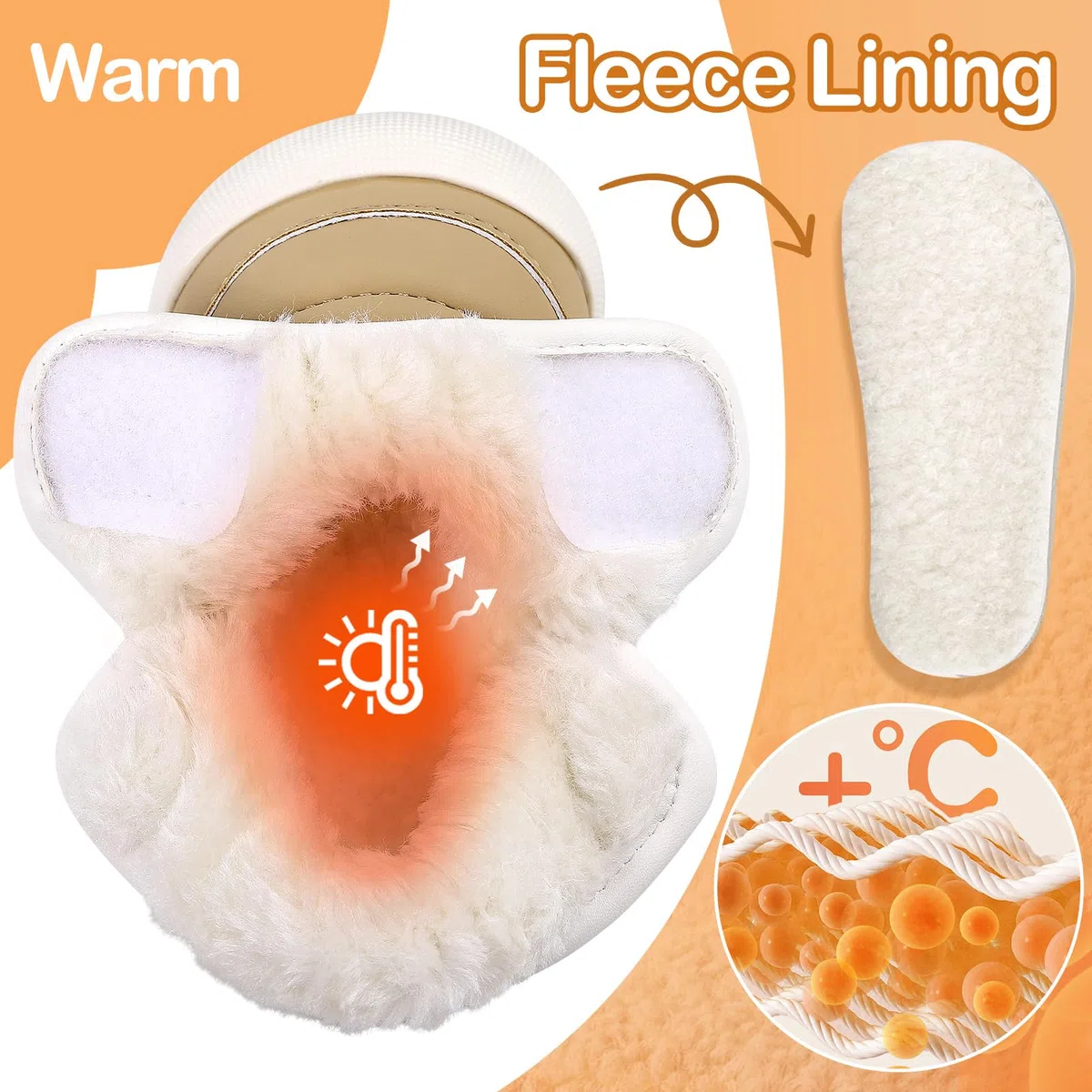 MK MATT KEELY Stivaletti Neonato Invernali Scarpe Impermeabile Bambino Scarponcini Caldo Peluche con Suole Gomma Antiscivolo