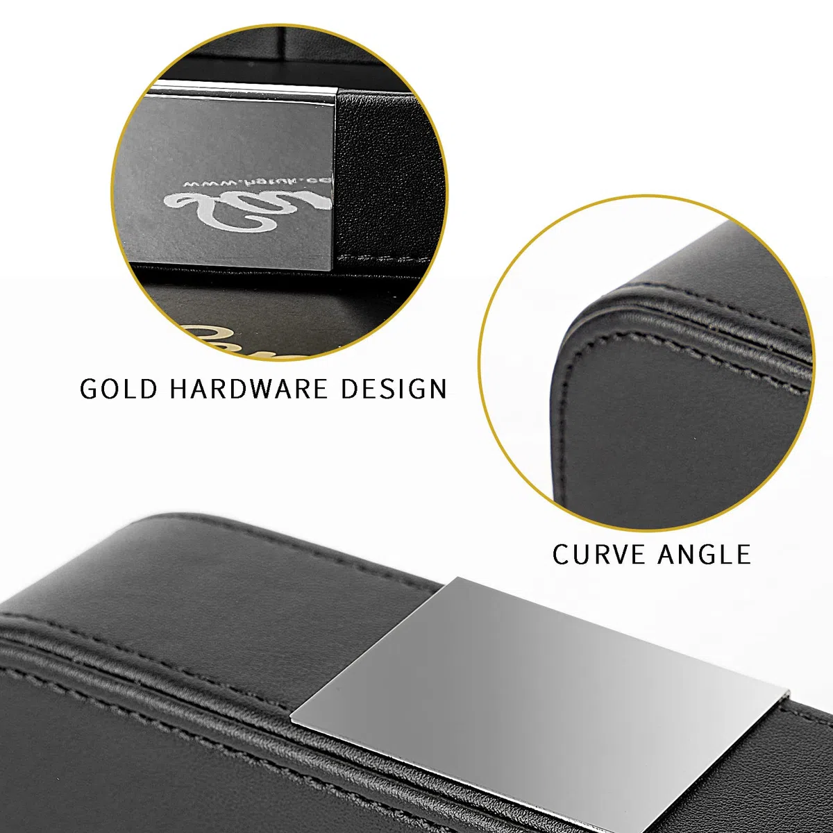 SANZIE Piccolo organizer da scrivania in pelle di lusso, vassoio decorativo per tavolo d'ingresso per contenere gioielli, orologi, cosmetici, chiavi, telefono, portafoglio, accessori per casa e