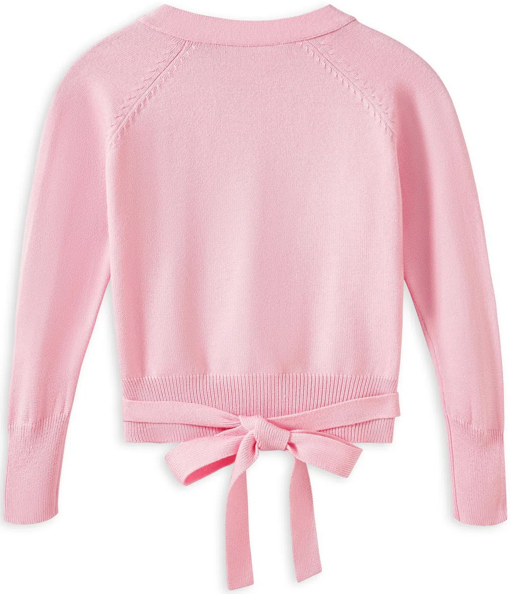 DANSHOW Top avvolgenti per Danza Classica per Ragazze Cardigan da Ballo per Bambini,Maglione Danza Interno in Velluto