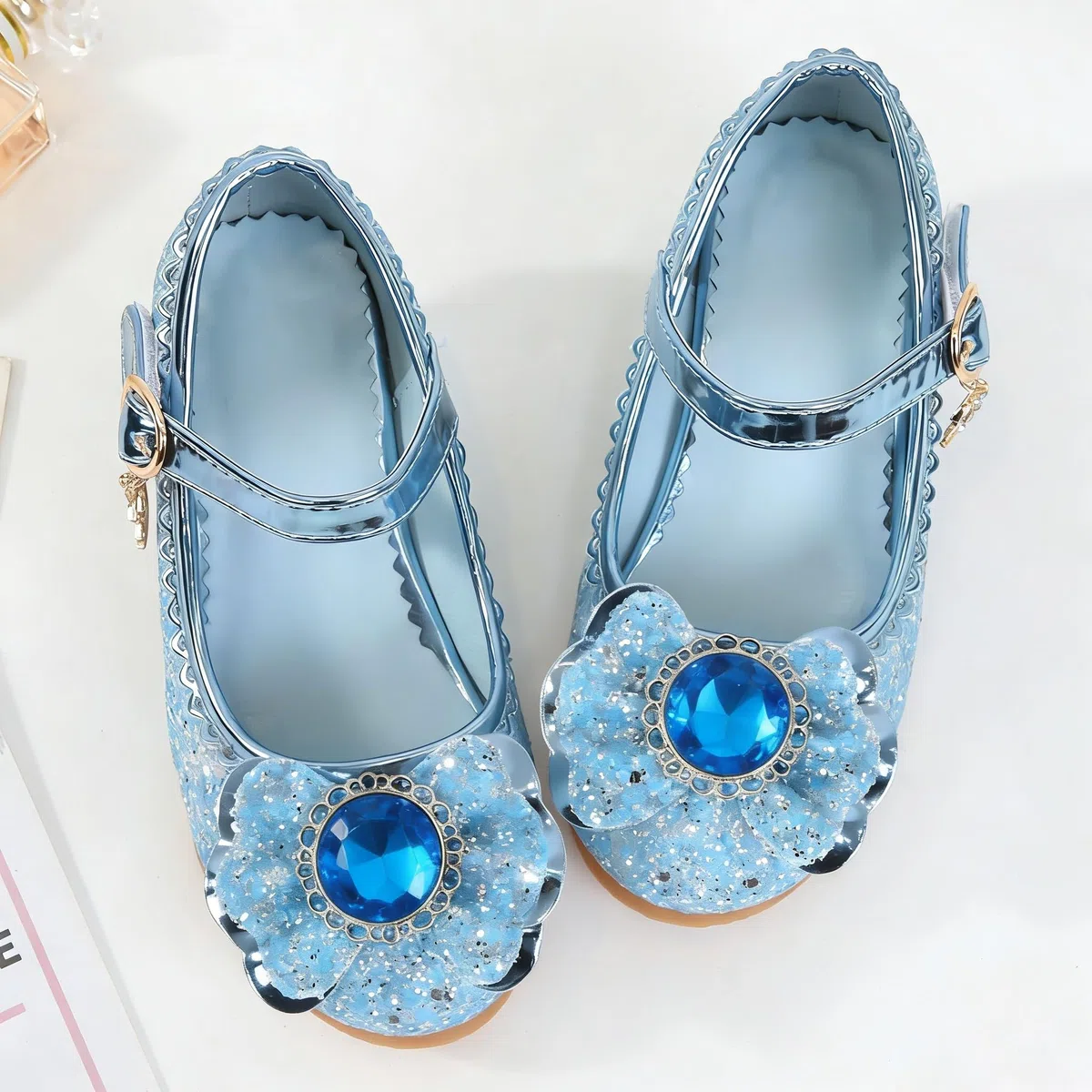 New front Principessa Scarpe Festive Scarpe col Tacco da Principessa per Bambina Buona qualità Partito Scarpe Principessa Scarpe Eleganti