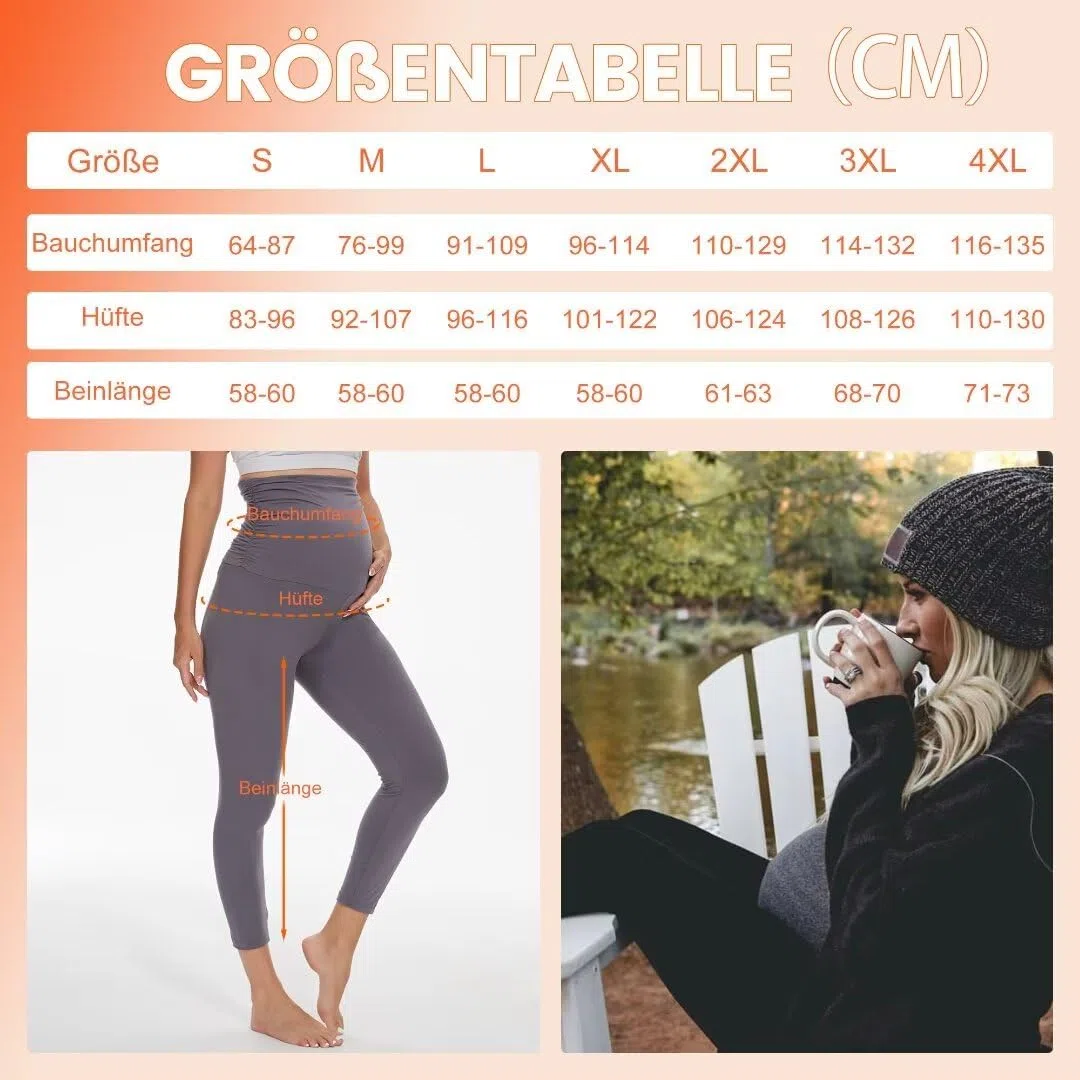 QGGQDD Leggings termici da donna a vita alta, leggings per gravidanza, invernali, per la casa, lo sport