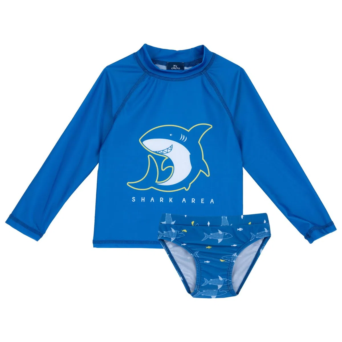 Chicco, Costume Bambino e Bambina, Costume Due Pezzi con Maglietta a Maniche Lunghe e Slip, Comodo e Versatile, Ideale per Mare o Piscina, Abbigliamento Bambino e Bambina, Designed in Italy