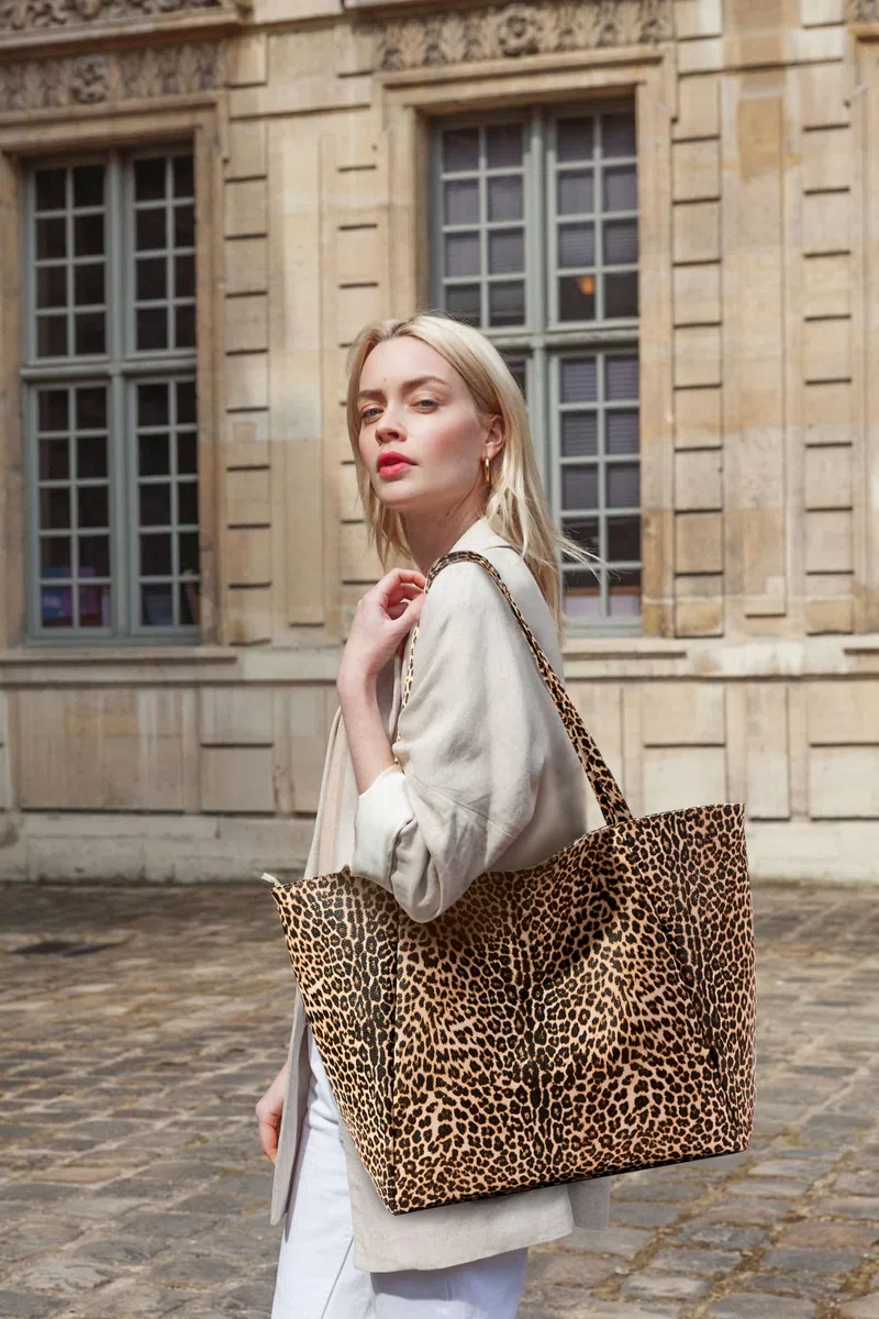 KALIDI Grande borsa tote da donna in pelle PU con cerniera per lavoro, shopping, scuola, viaggi