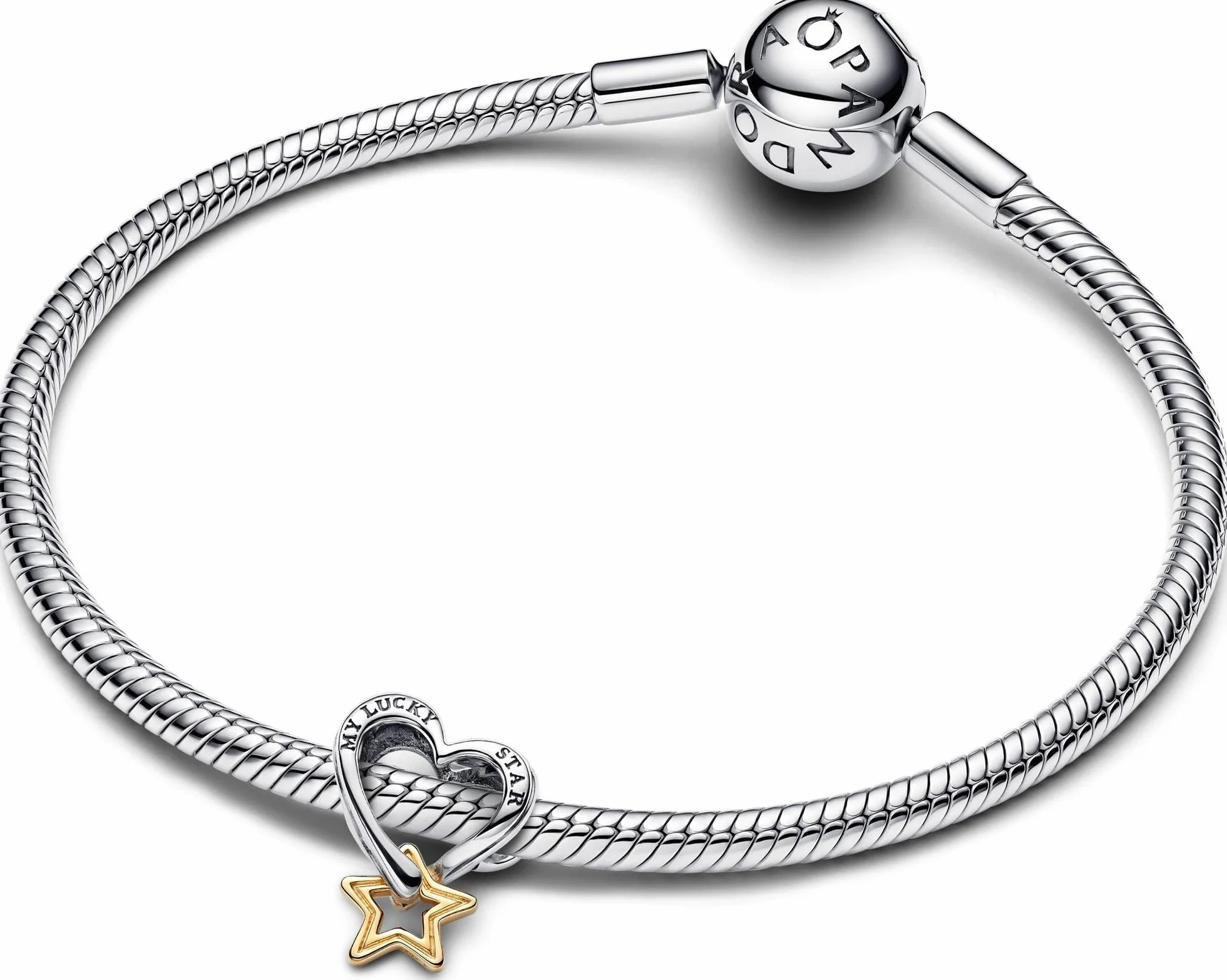 Pandora Sterling silver and 14k gold-plated unique metal blend 763513C00 Pendente