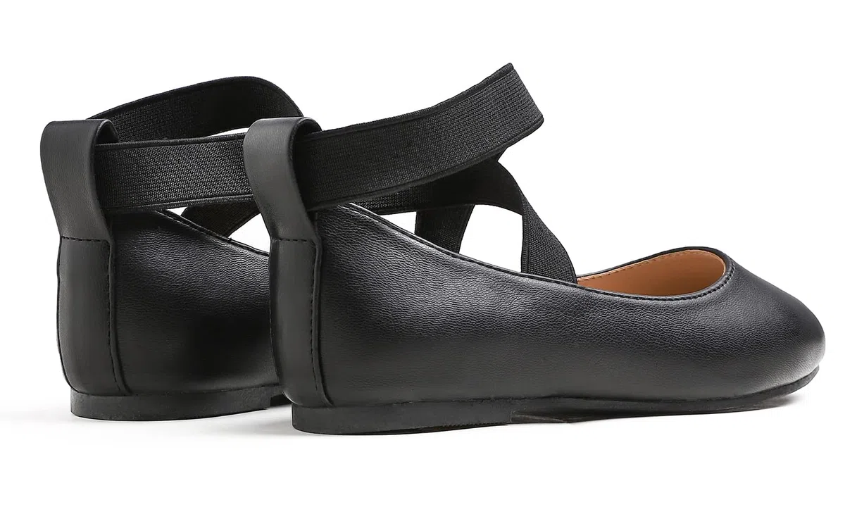Feversole Girls Cute Dress,Ragazze Mary Jane Strap Scarpe Basse Ballerine da Principessa Scarpe da Scuola Piatte