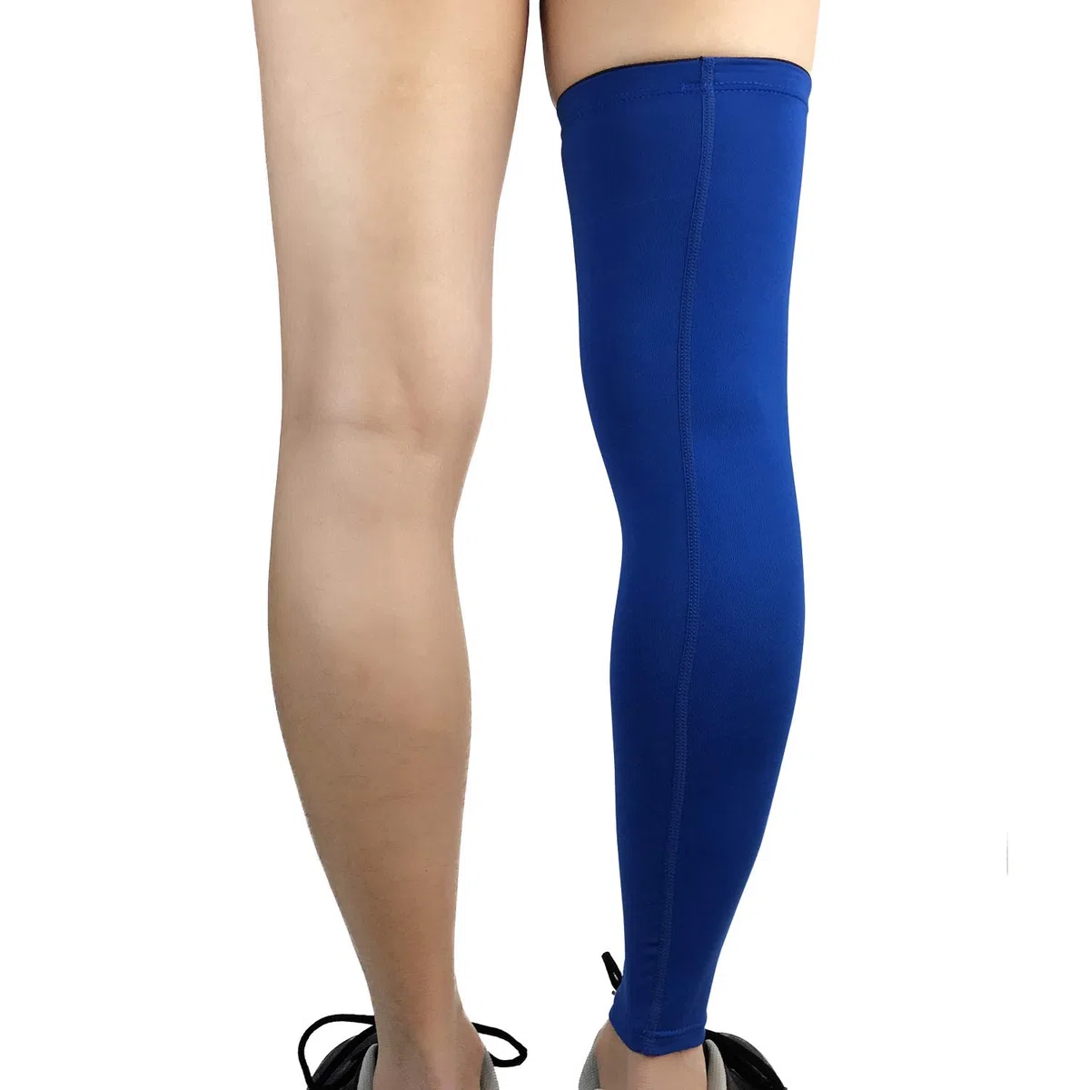Xindiqiu Manicotti per le Gambe da Ciclismo Compressione per Uomo Donna, Giallo, Tinta Unita, Attività Sportive e Outdoor