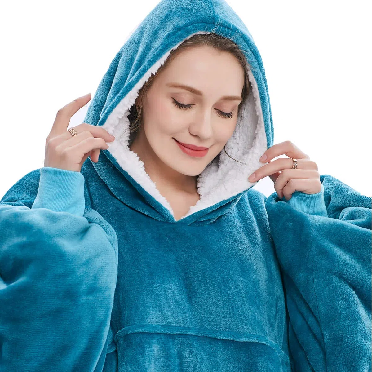 FELOVE Felpa Oversize con Cappuccio,Hoodie Gigante Super Morbida,Calda e Confortevole,Felpa con Cappuccio Adatta per Adulti, Uomini, Donne, Adolescenti