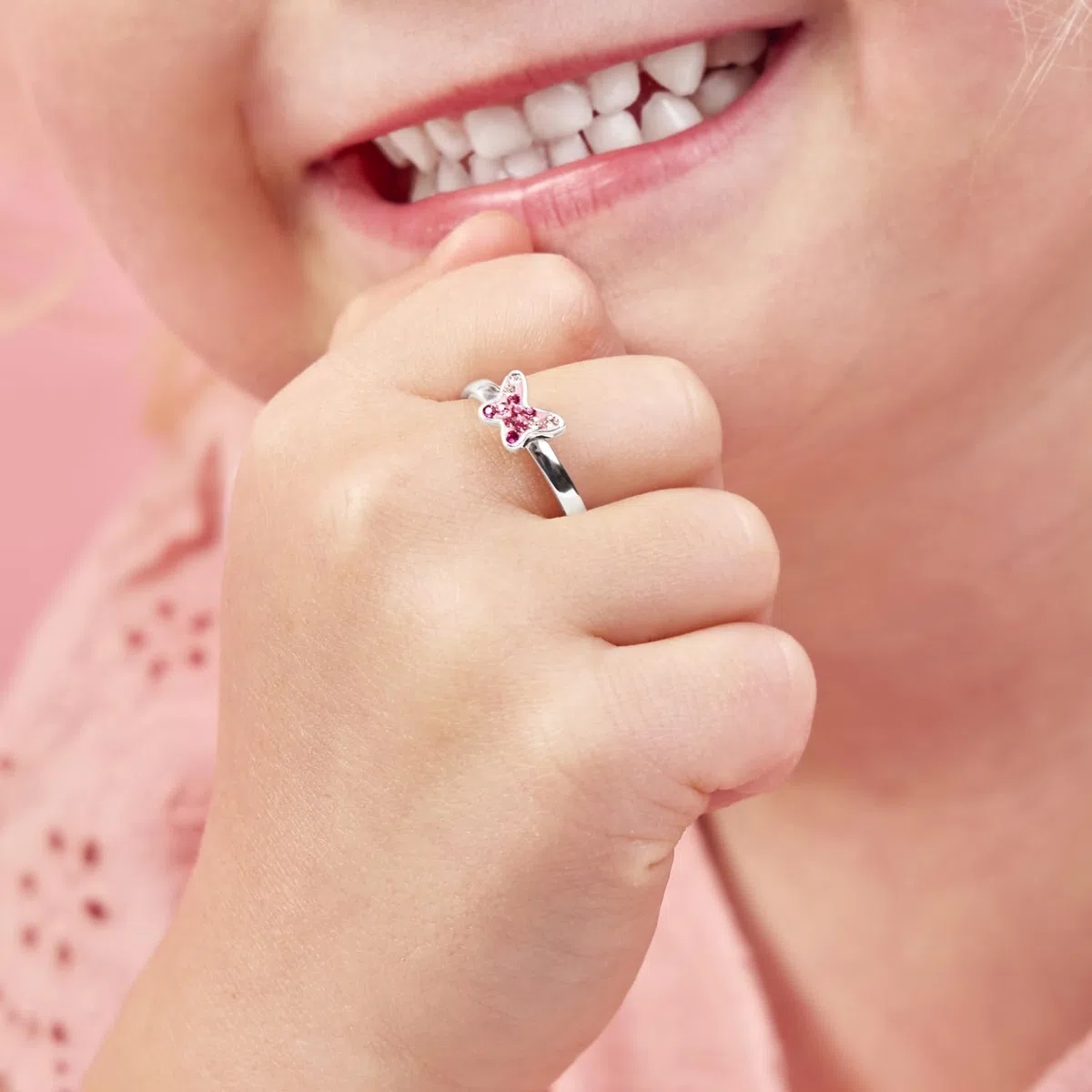 Prinzessin Lillifee Anello in argento sterling 925 per bambine, con Preciosa, argento, fornito in confezione regalo per gioielli