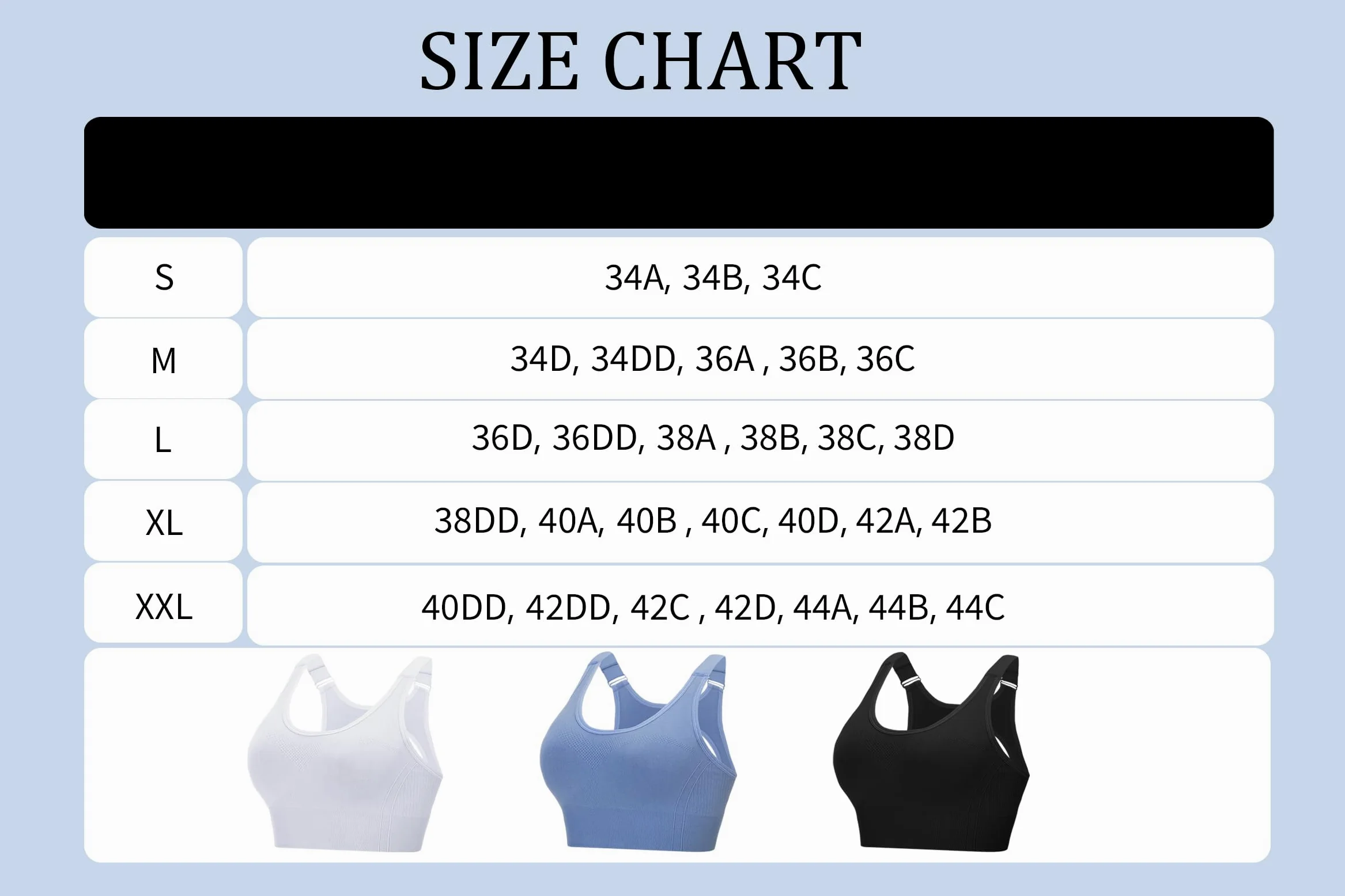 Litherday Reggiseno Sportivo Donna Alto Impatto Senza Ferretto Imbottito Traspirante con Supporto Stabile Top Fitness per Yoga Corsa Palestra S-XXL