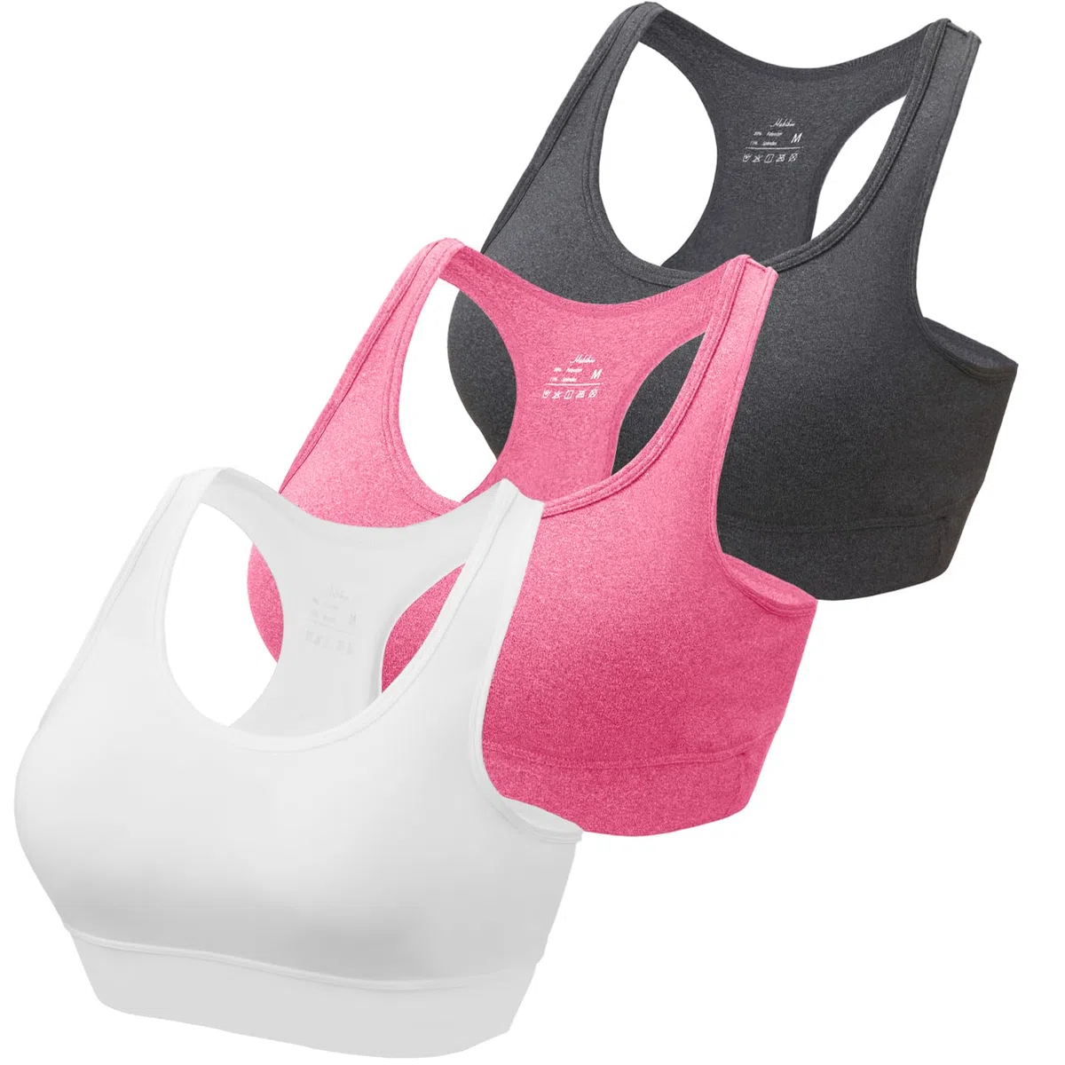 HBselect Set da Reggiseno Sportivo Donna Assorbente Reggiseno in Pizzo Bra Donna Morbido e Traspirante Reggiseno Senza Ferretto e Senza Cuciture Reggiseno Sportivo con Imbottito