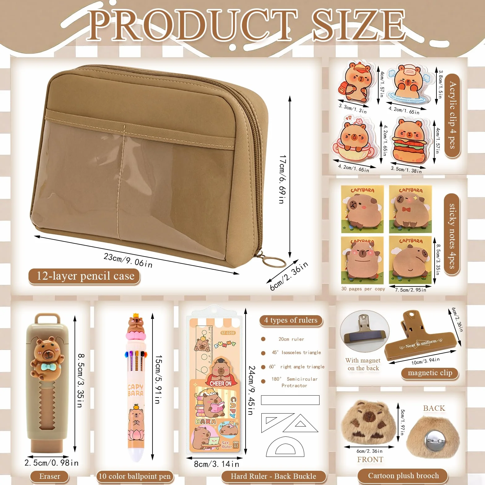 81 Pièces Set di Cancelleria, Astuccio con Accessori, Set Cancelleria, Astuccio Grande, Grazioso di CAncelleria per Ufficio/Scuola/Studenti/Bambini