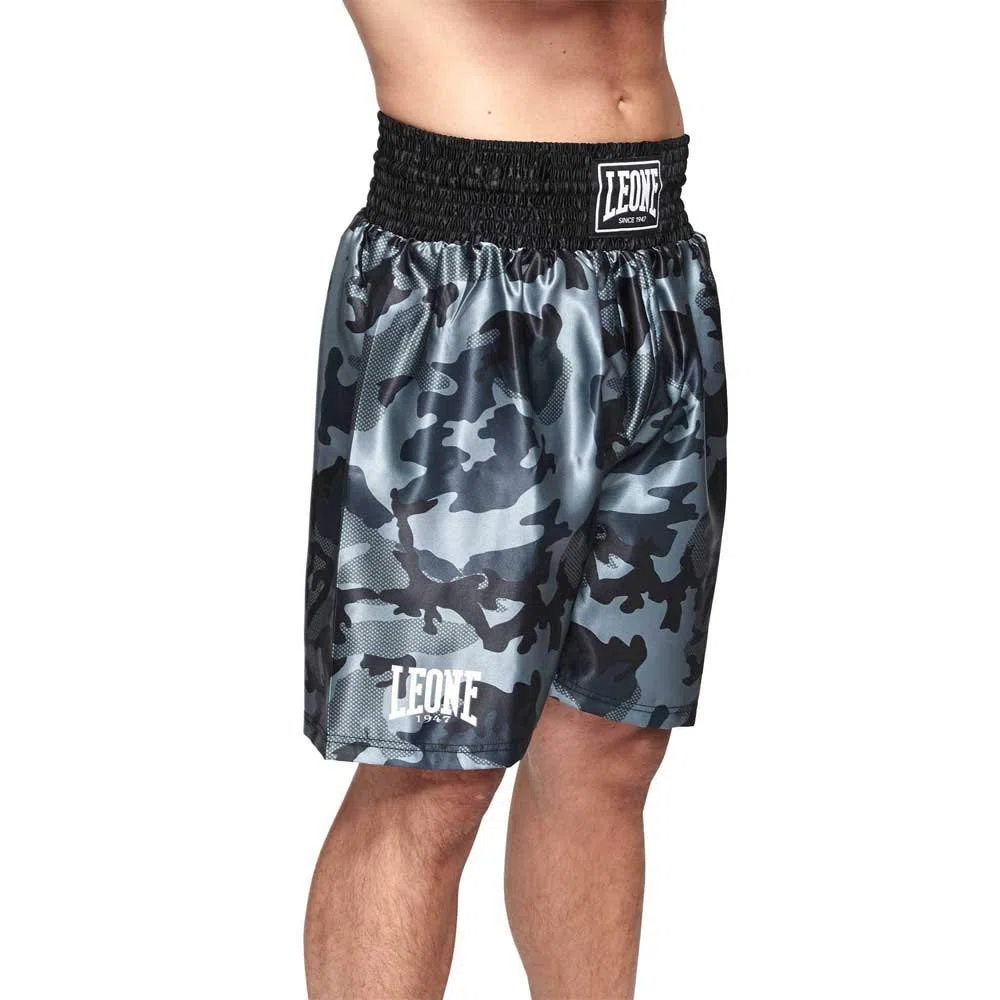 LEONE 1947, Pantalocino Boxe Camo Unisex Adulto, Verde, S, AB220