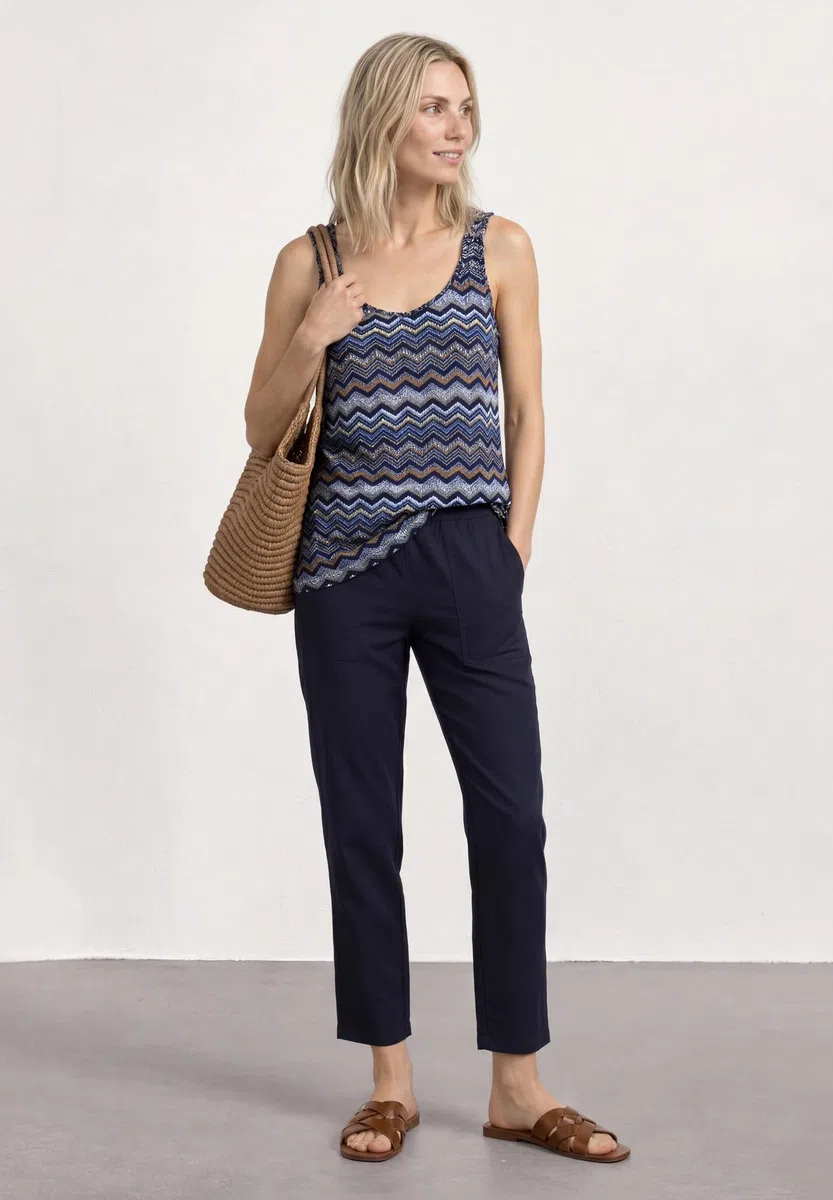 Street One 3230083 Top con Scollo a V e Dettaglio Nodo Donna (Pacco da 1)
