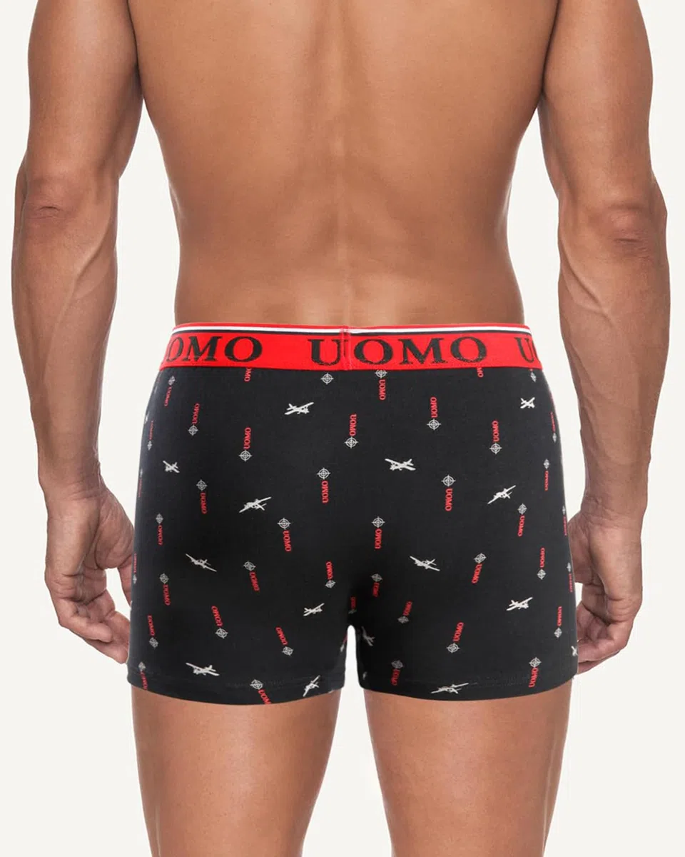 Channo Boxer Aderenti Classici in Cotone, Colori Solidi, Comodi e Morbidi. Collezione Uomo