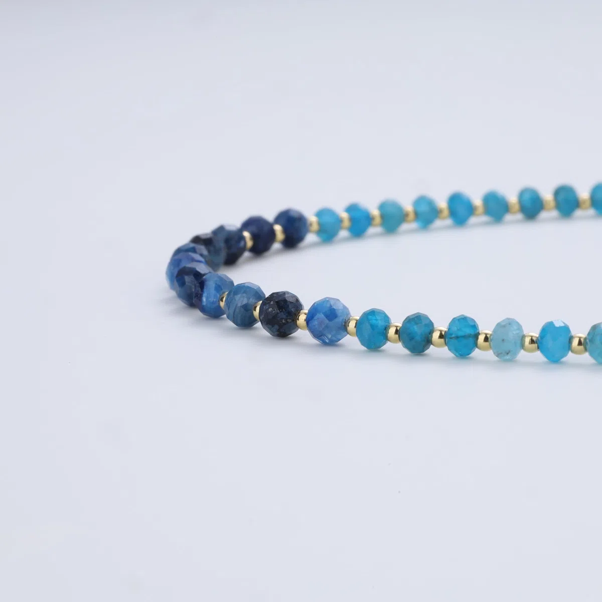 COAI Cavigliera da Donna con Perline Sfaccettate di Pietre Dure Colorate, Cavigliera Colorata da Donna in Pietra Naturale con Chiusura Regolabile