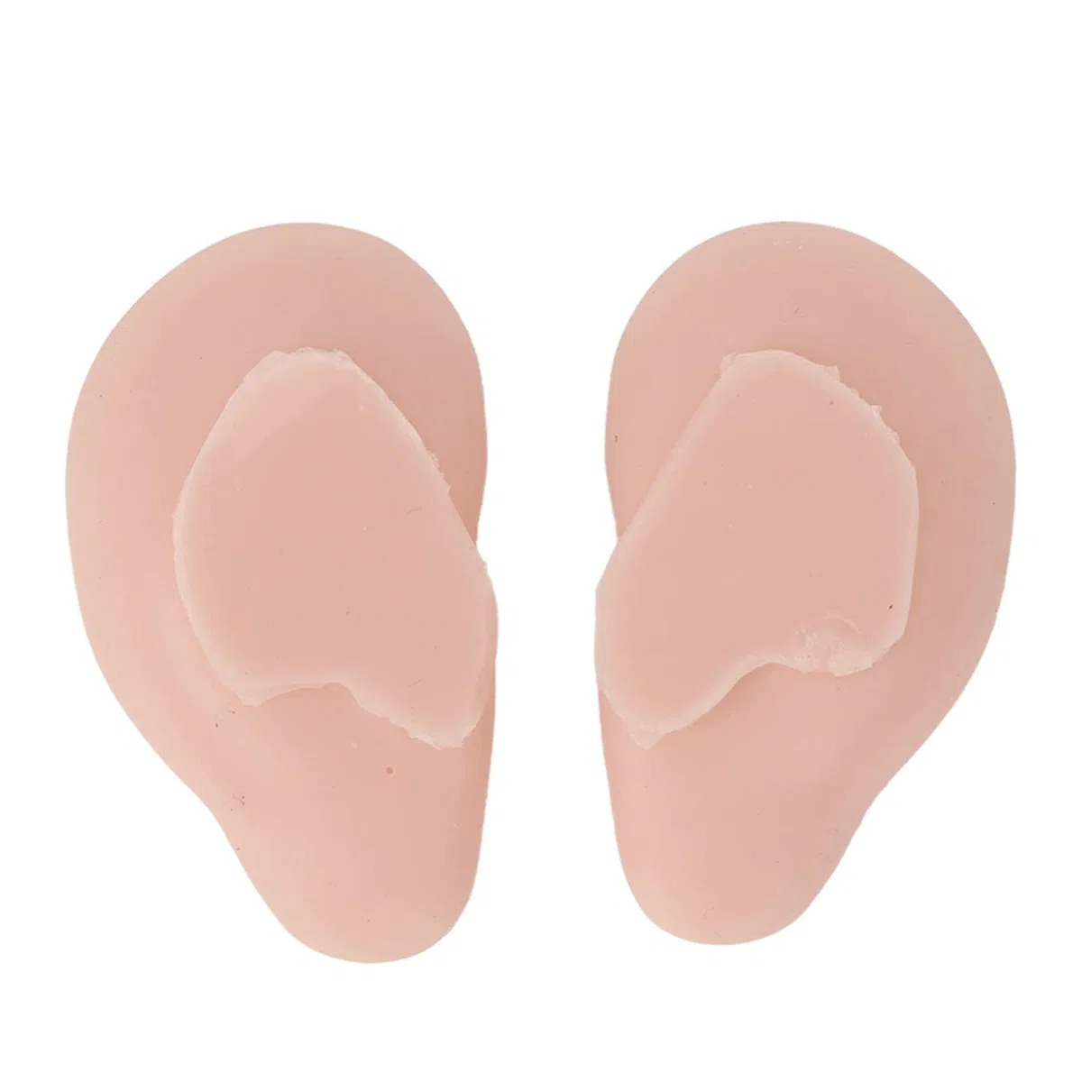 Orecchio finto 1 paio di orecchini in silicone modello morbido flessibile simulazione orecchio modello per orecchini visualizzazione orecchio piercing esercizio (2)
