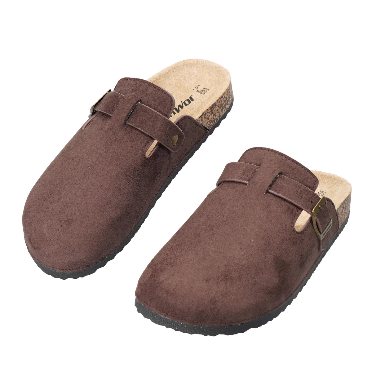 JOMIX Sabot Uomo Ciabatte con Fibbia Zoccoli Pantofole Chiuse Scarpe da Giardino Sandali con Sottopiede in Sughero Antiscivolo Leggere Comodo da Casa
