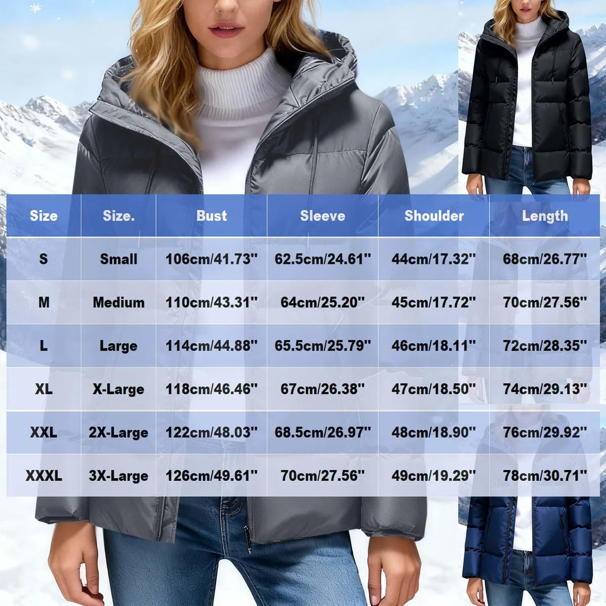 HAOLEI Piumini Leggeri Donna Invernali Cappotto Invernale Ripiegabile Caldo Giubbotto Trapuntata Corto Antivento Giacca con Cappuccio Parka Cappotto Piumino 100 Grammi Imbottito con Tasche e Coulisse