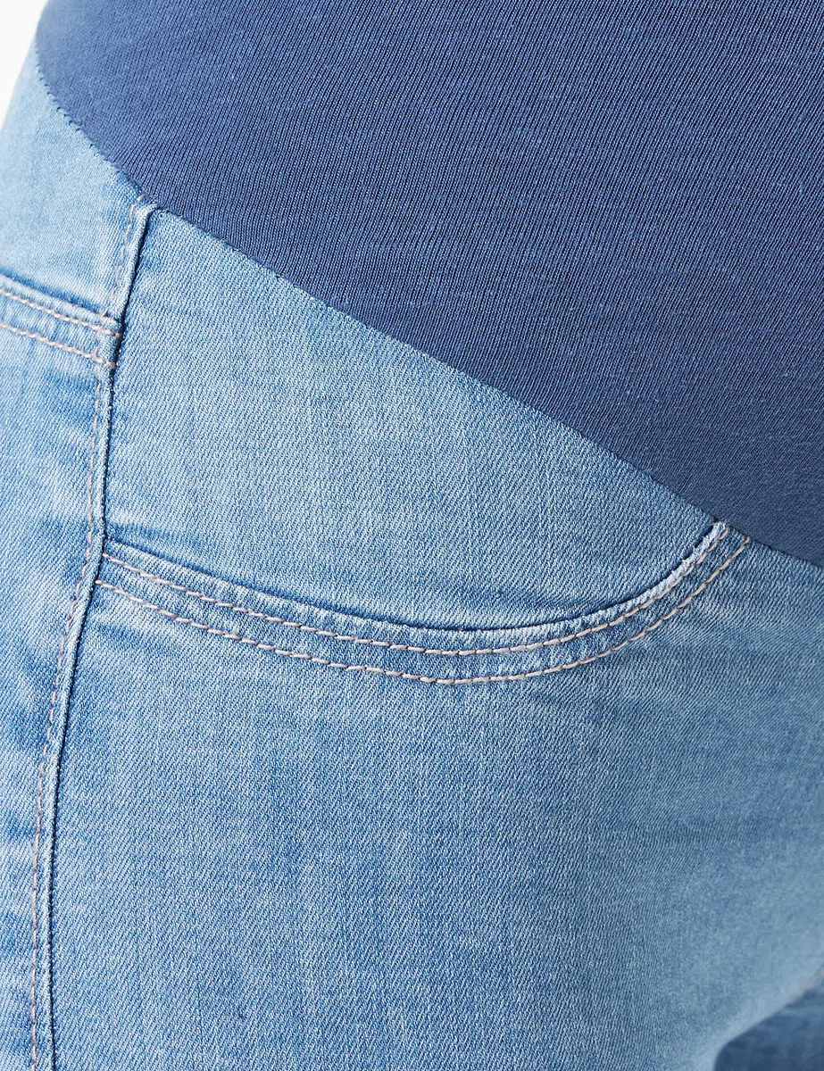 Mamalicious - Mlcilia Light Blue Skinny Jeggings, Jeans Premaman Donna