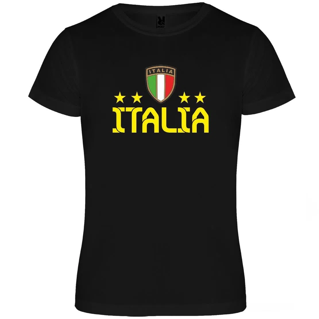T-Shirt Calcio Italia Maglia Tecnica Unisex Traspirante Tessuto Interlock 100% Poliestere | Sport Running Palestra | Personalizzabile con Nome e Numero Manica Corta PS 27788-001